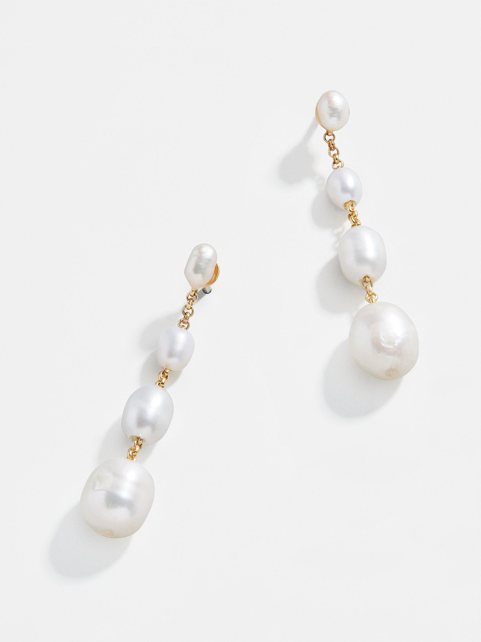 Premium Francesca Pearl Drop Earrings - Elegant White