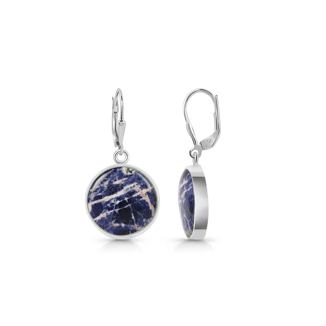 Premium Sodalite Statement Earrings - Ultimate Elegance (SDL-E-21)