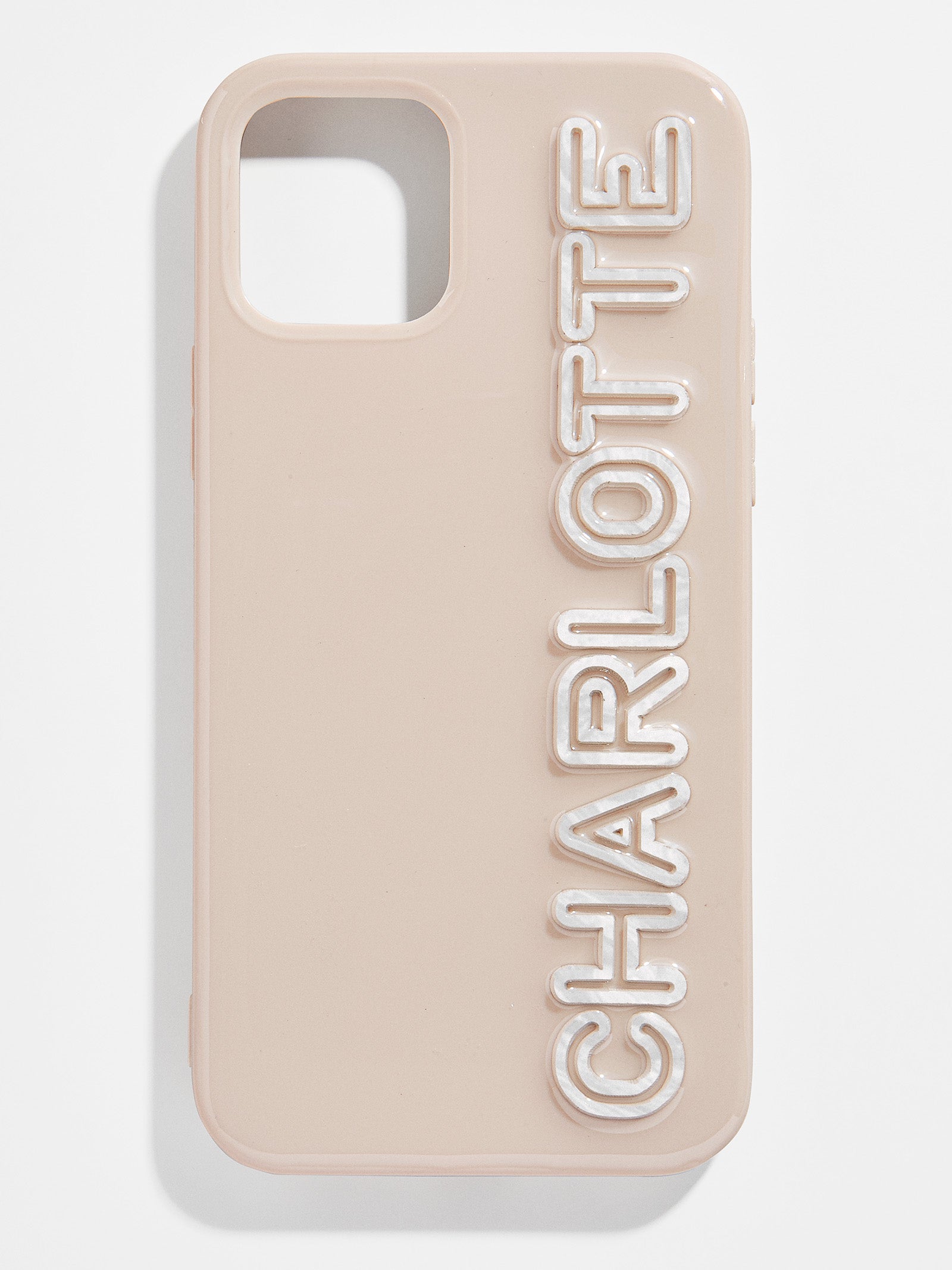 Premium Customizable iPhone Case - Beige & White | Ultimate Protection & Style