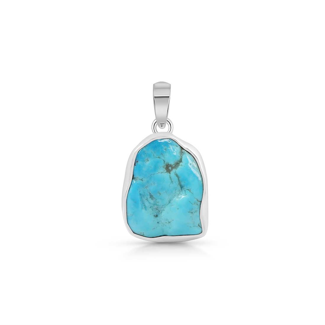 Premium Turquoise Rough Pendant - Authentic Sagacia Jewelry (TRQ-P-48)