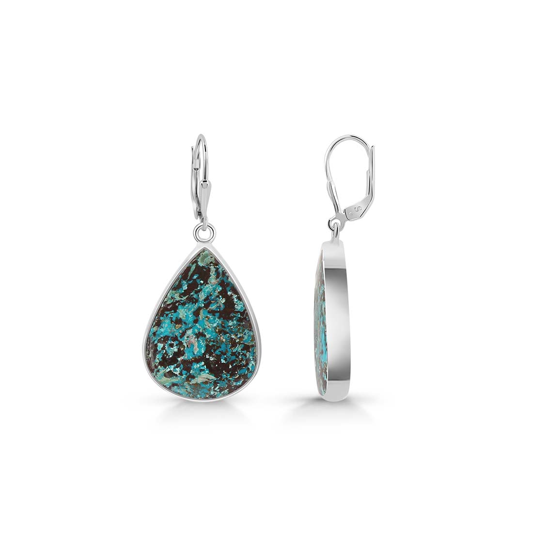 Premium Shattuckite Statement Earrings - STK-E-14