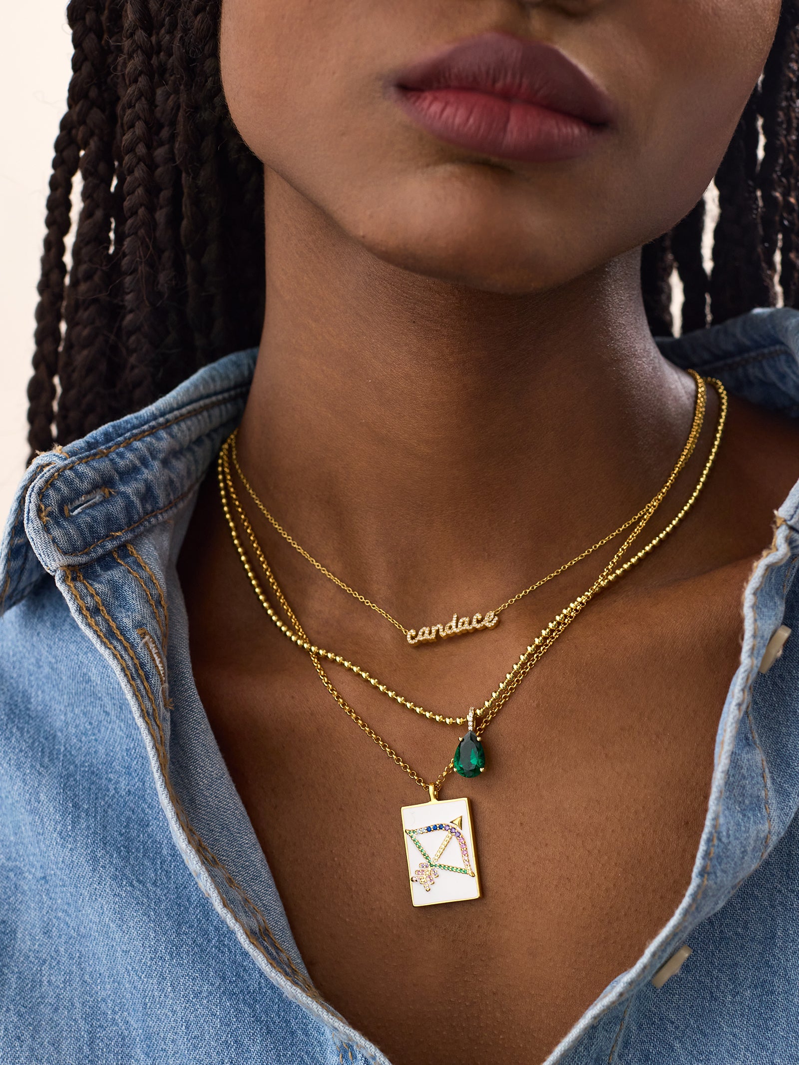 Ultimate Reversible 18K Gold Zodiac Necklace - Gemini