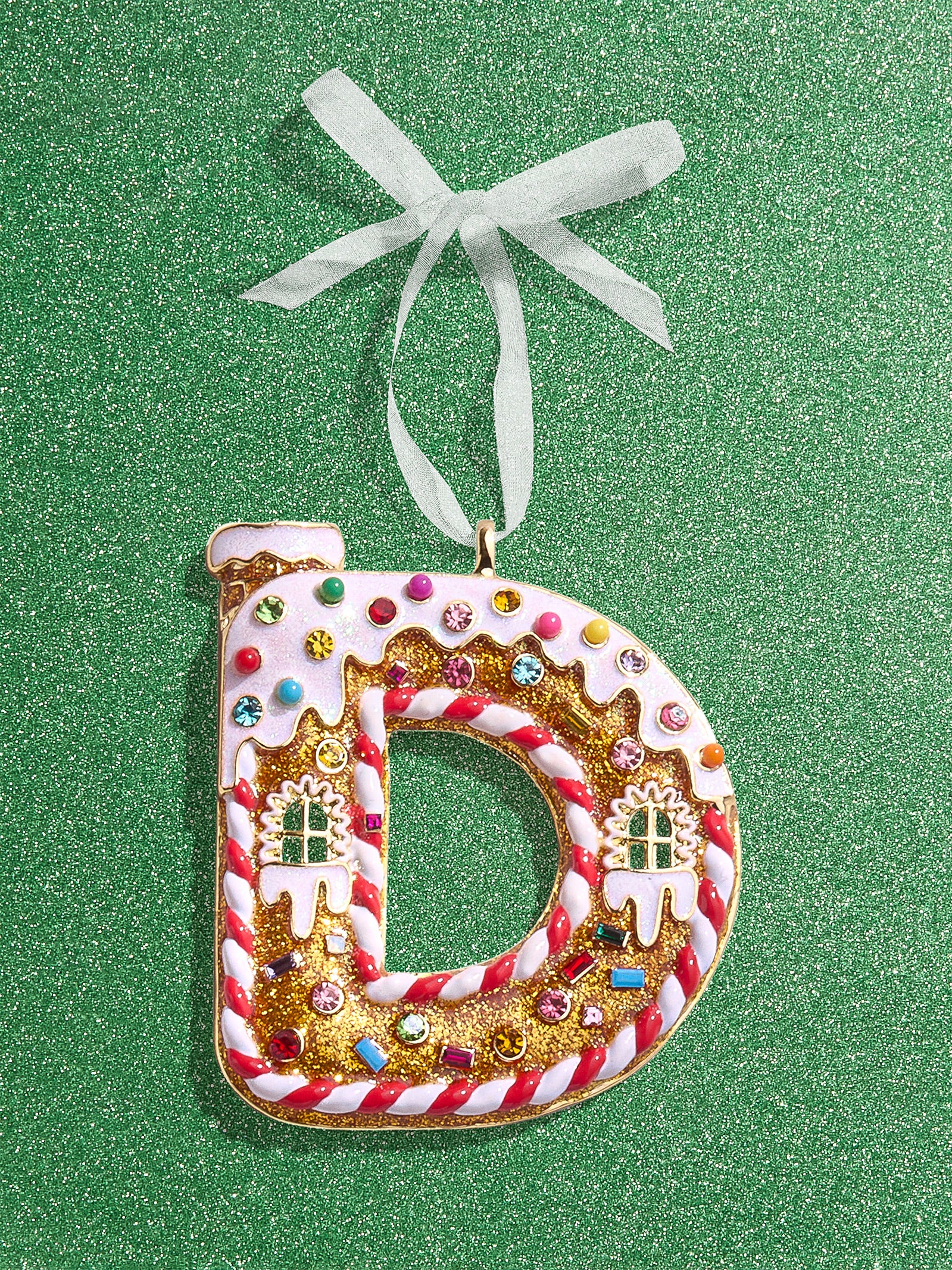 Premium Gingerbread Initial Ornament - Personalize Your Holiday Magic