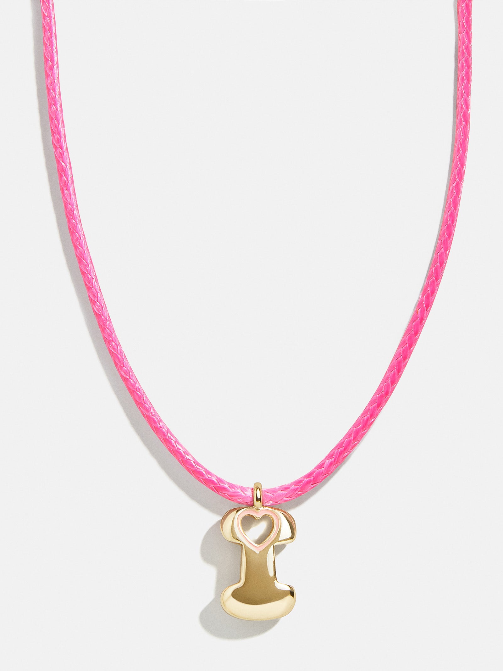 Premium Personalized Kids Initial Necklace - Light Pink