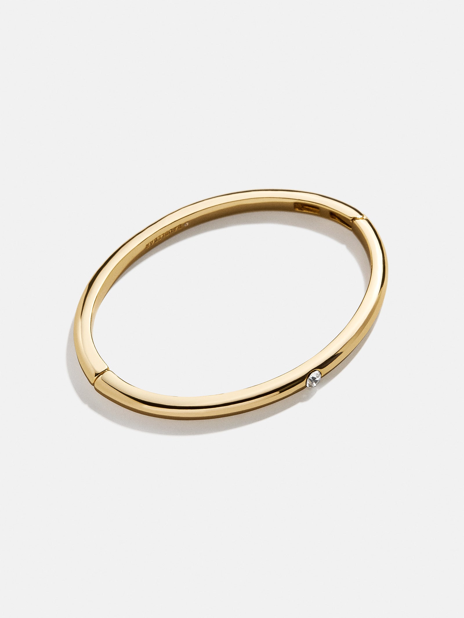 Premium Nadia Classic Hinge Bangle - Ultimate Thin Gold Single Bezel