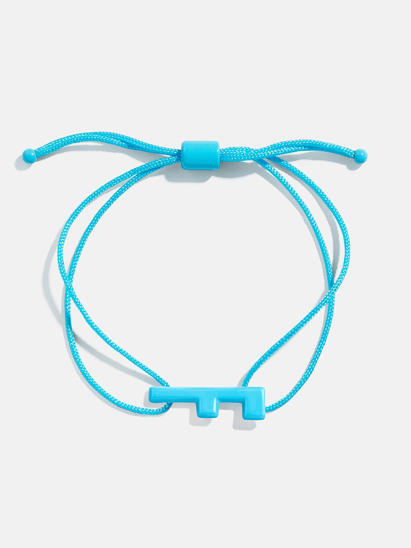 Premium Aqua East West Initial Cord Bracelet - Personalized Style