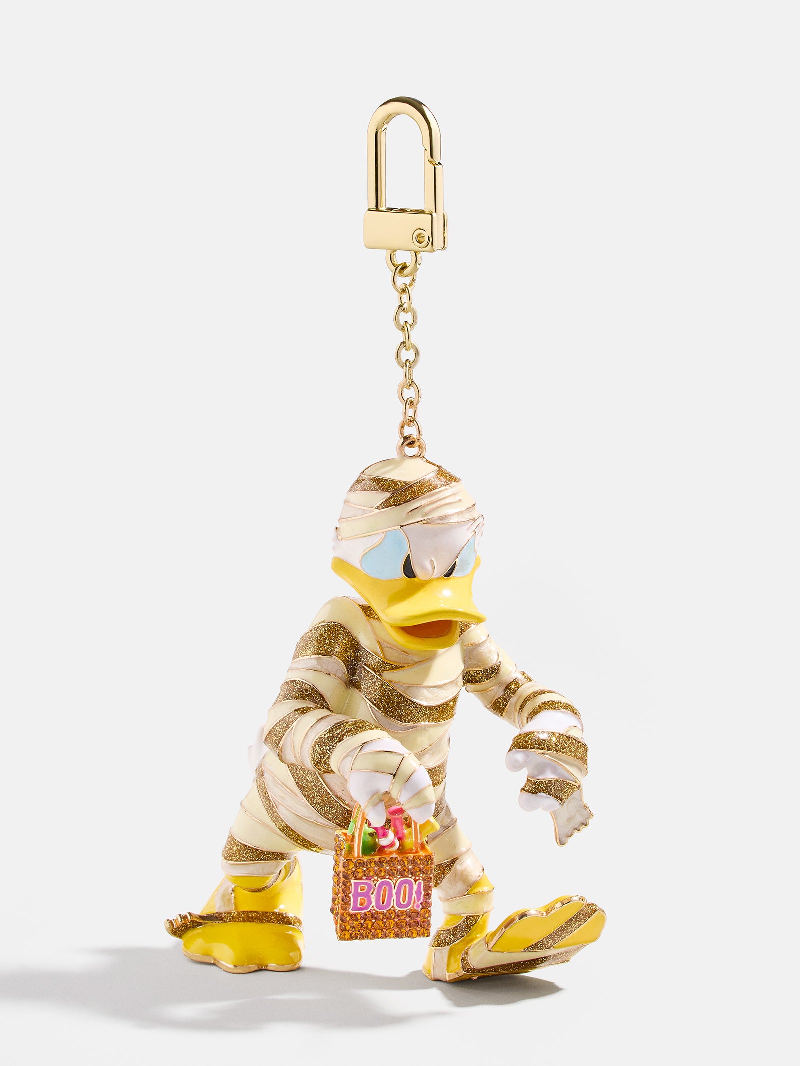 Disney Donald Duck Glow-In-The-Dark Mummy Bag Charm - Premium Halloween Accessory