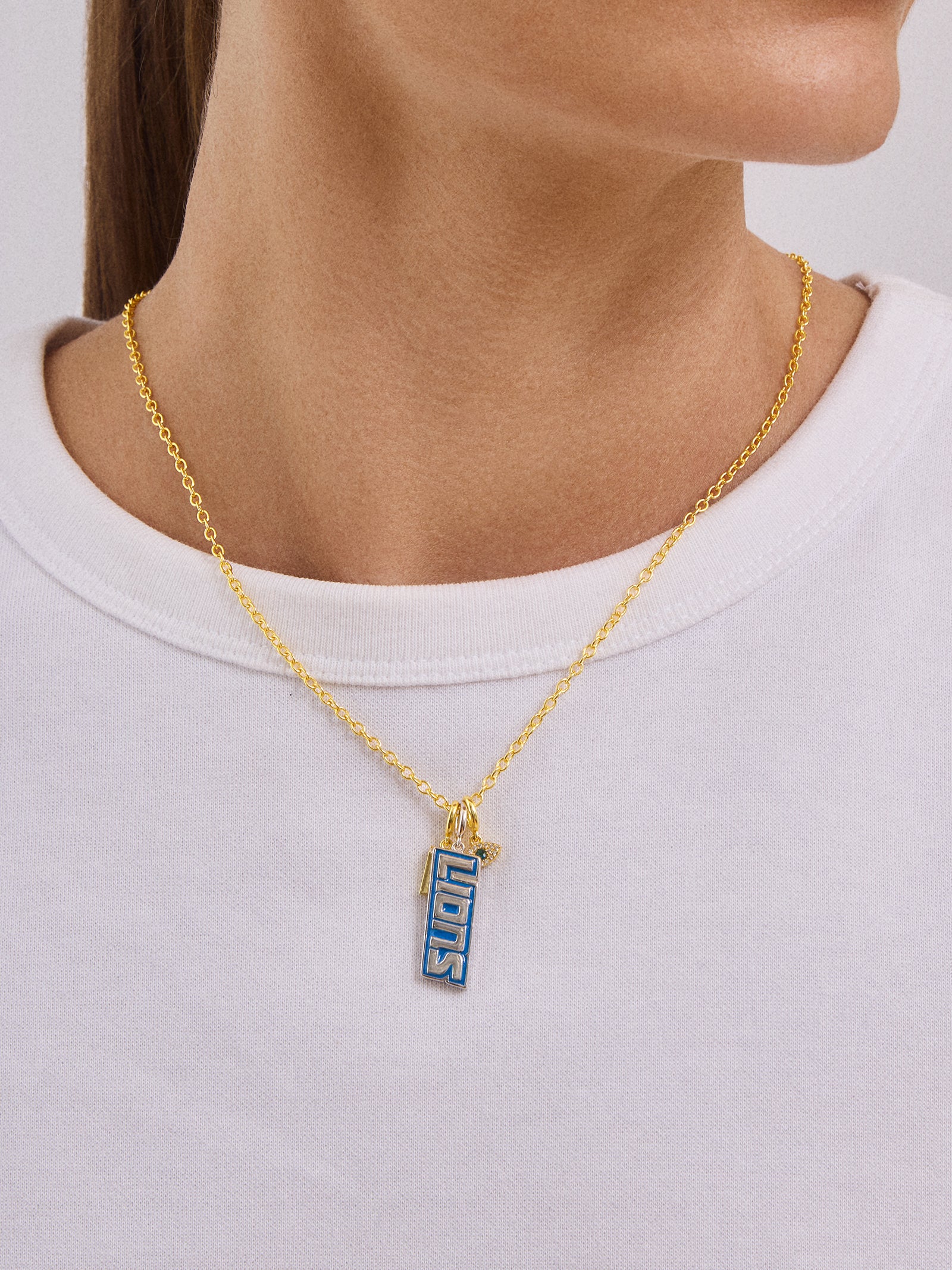 Premium Detroit Lions Cluster Charm by WEAR x Erin Andrews & BaubleBar