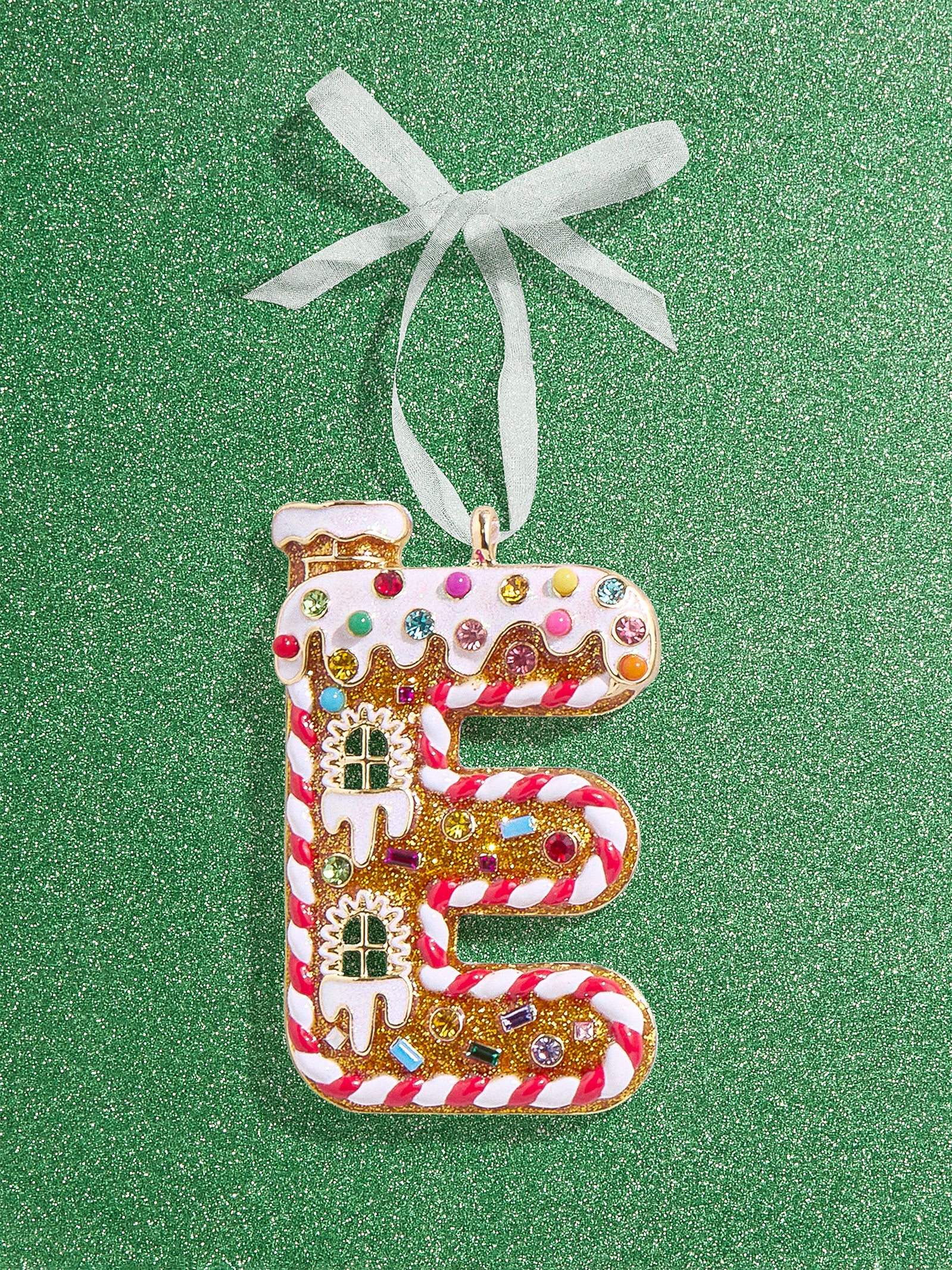 Premium Gingerbread Initial Ornament - Personalize Your Holiday Magic