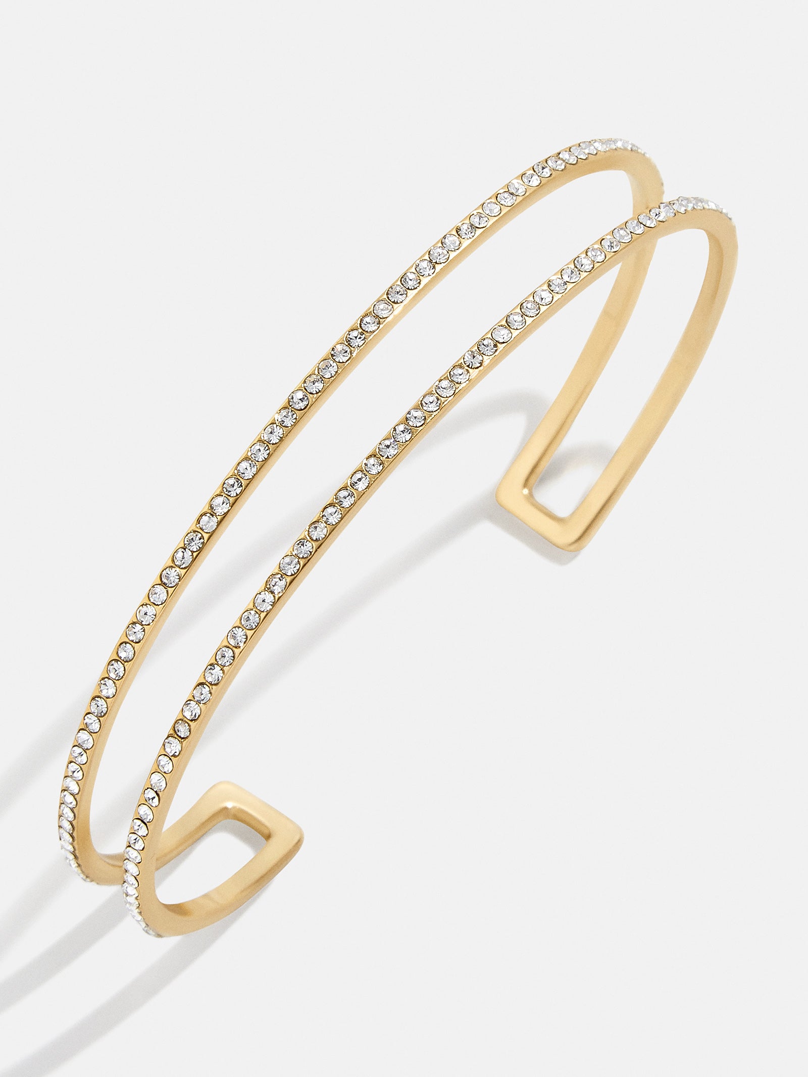 Premium Val Cuff Bracelet - Gold & Pavé