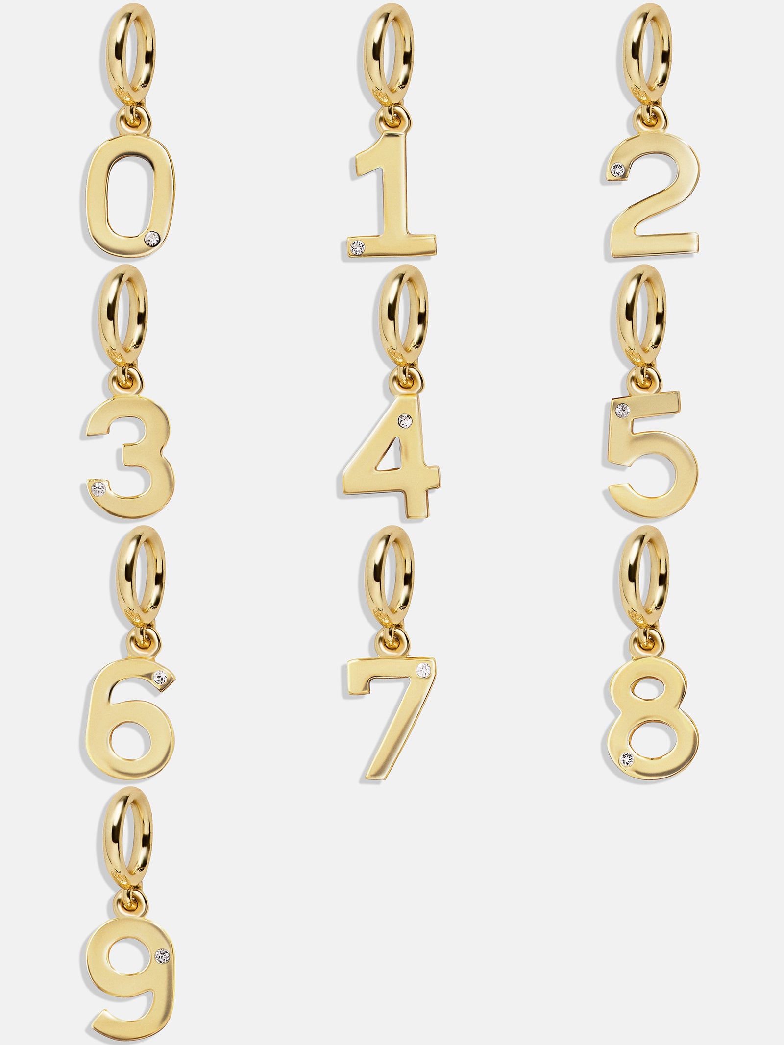 Premium Gold Number Cluster Charm - Ultimate Layering Piece