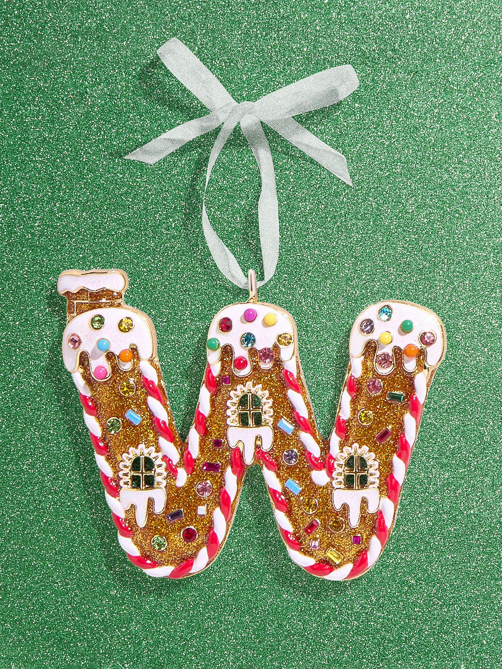 Premium Gingerbread Initial Ornament - Personalize Your Holiday Magic