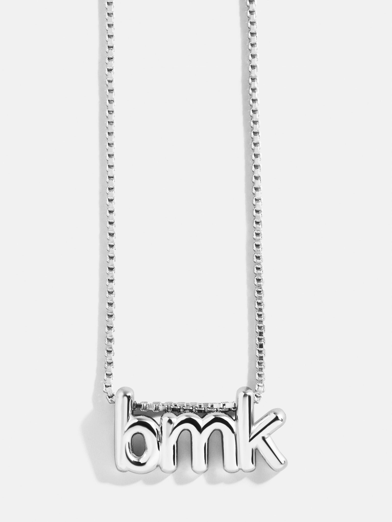 Premium 3D Custom Bubble Monogram Necklace