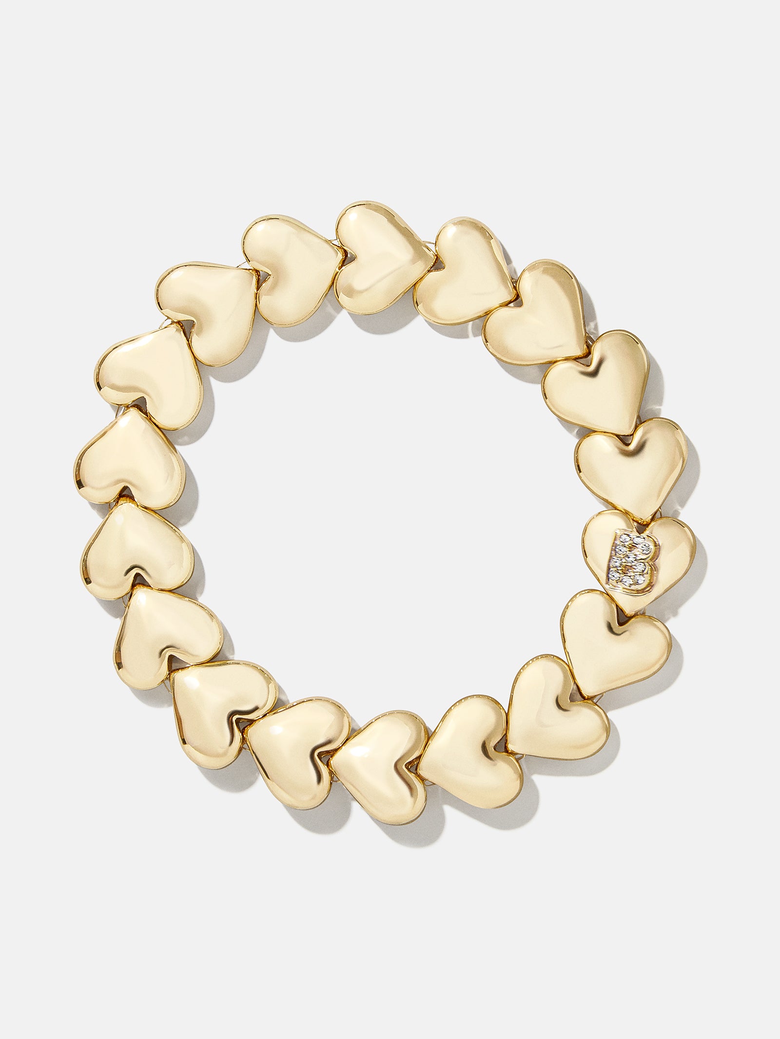 Premium Caroline Initial Bracelet - Gold/Pavé with Custom Initial