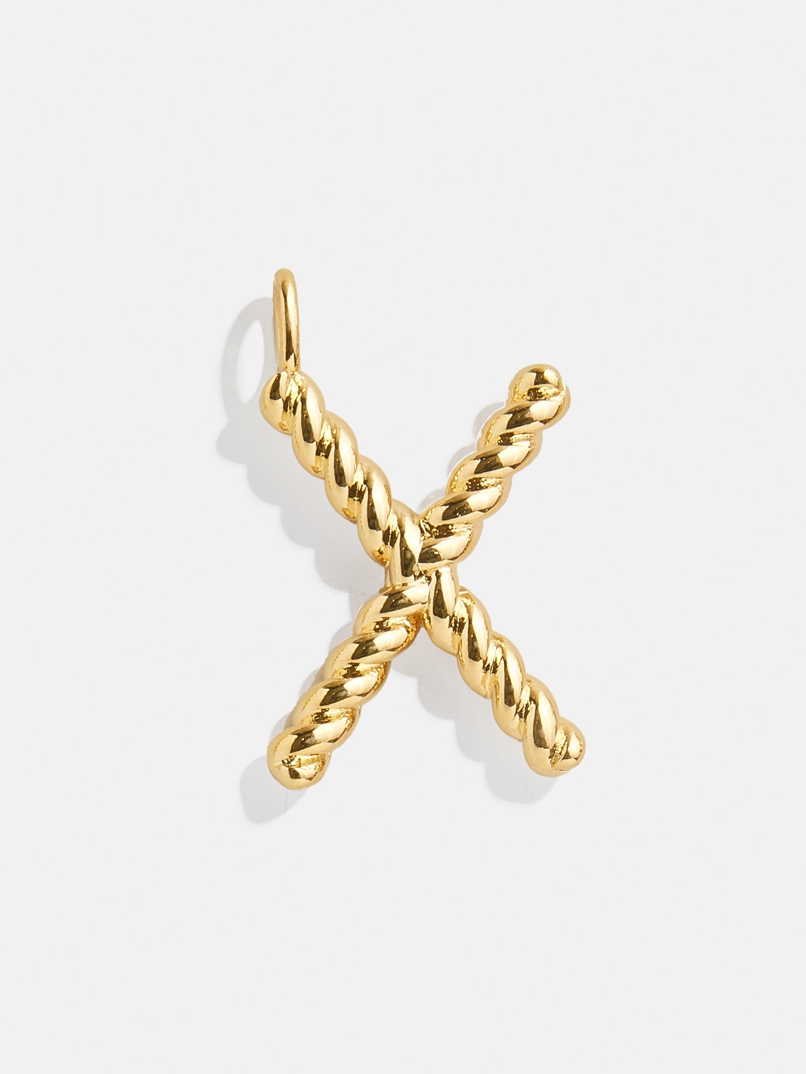 Premium Jupiter Charm - Modern Gold Twisted Initial Pendant