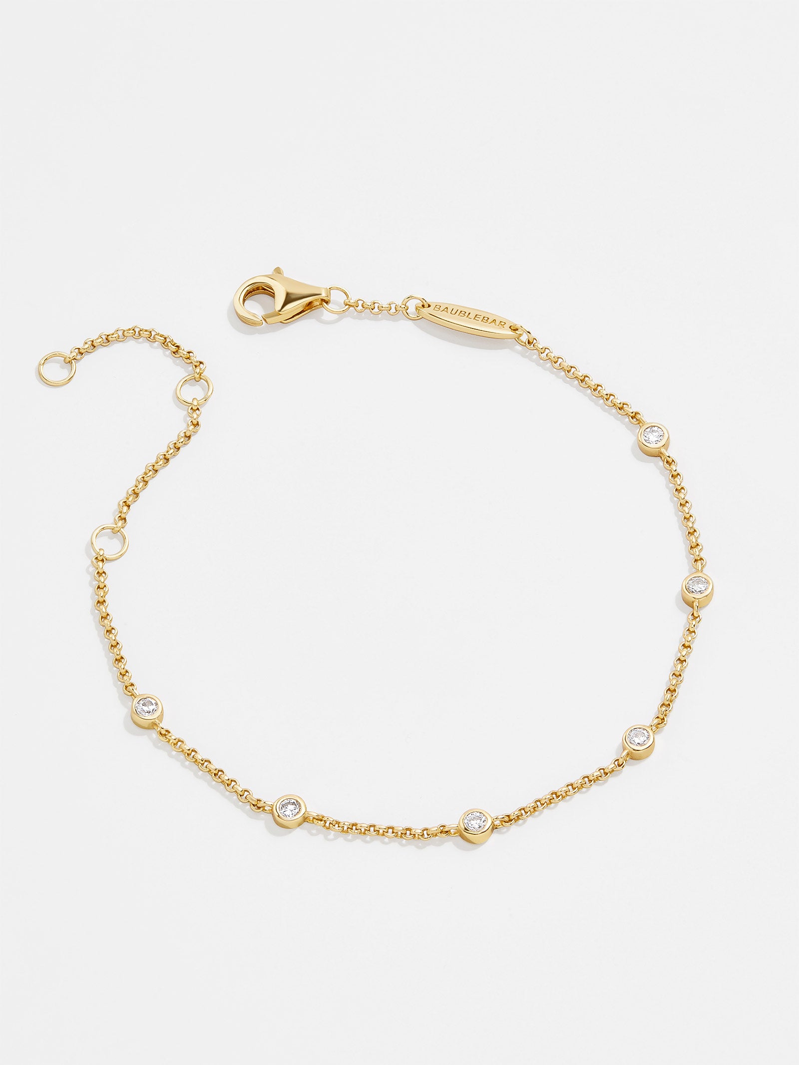 Premium Yasmine 18K Gold Birthstone Bracelet - Crystal Elegance