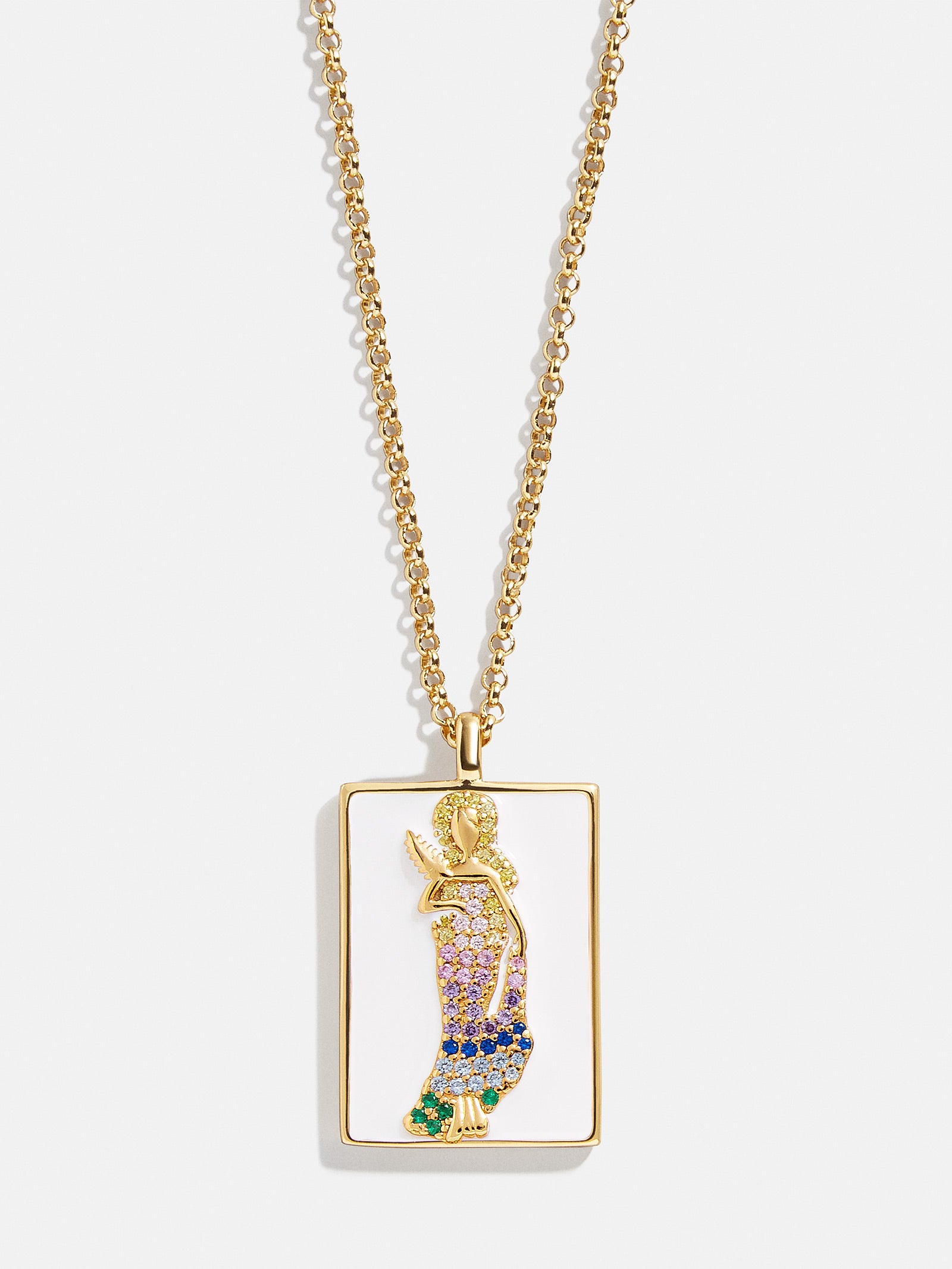 Premium Reversible 18K Gold Zodiac Pendant Necklace - Virgo Edition