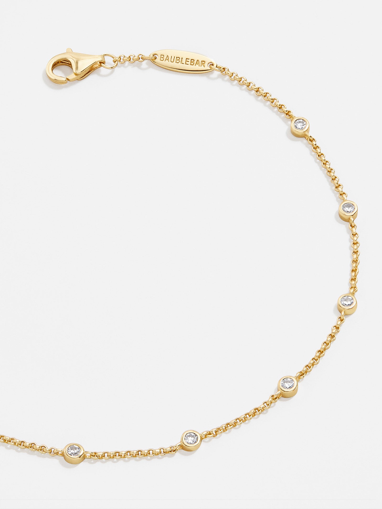 Premium Yasmine 18K Gold Birthstone Bracelet - Crystal Elegance