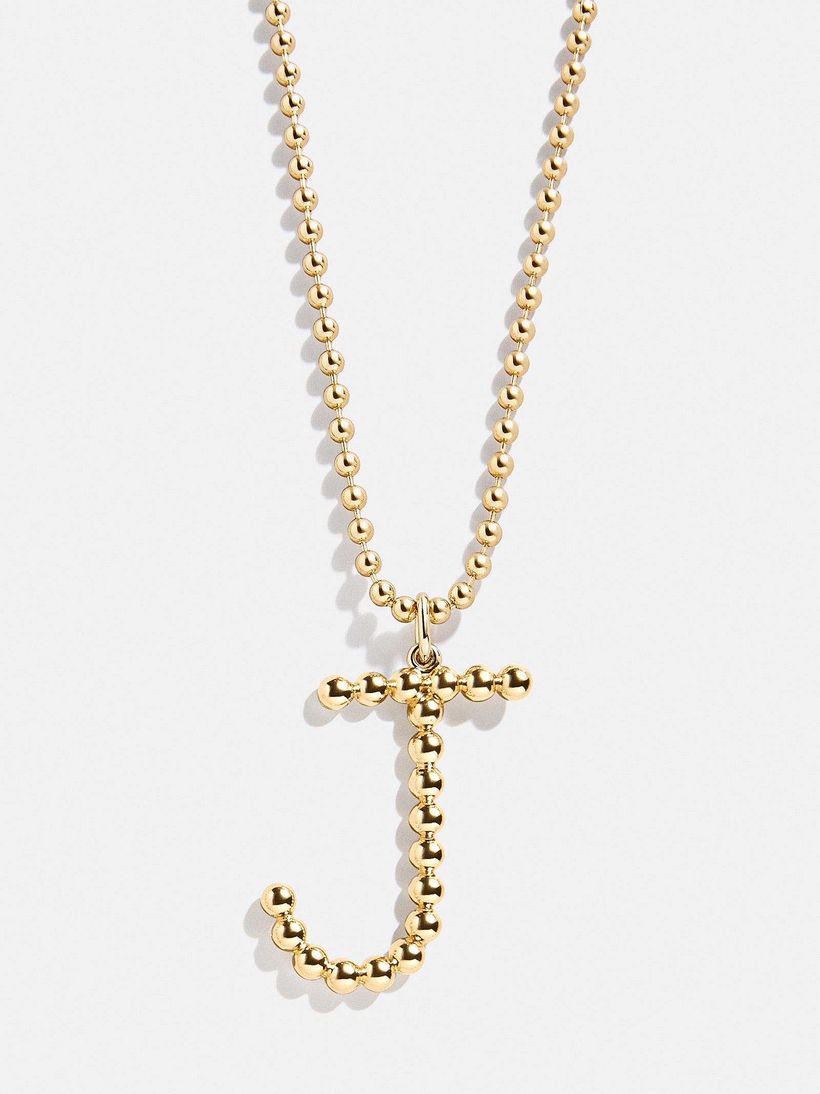 Ultimate Oversized Pisa Initial Necklace - Premium Gold