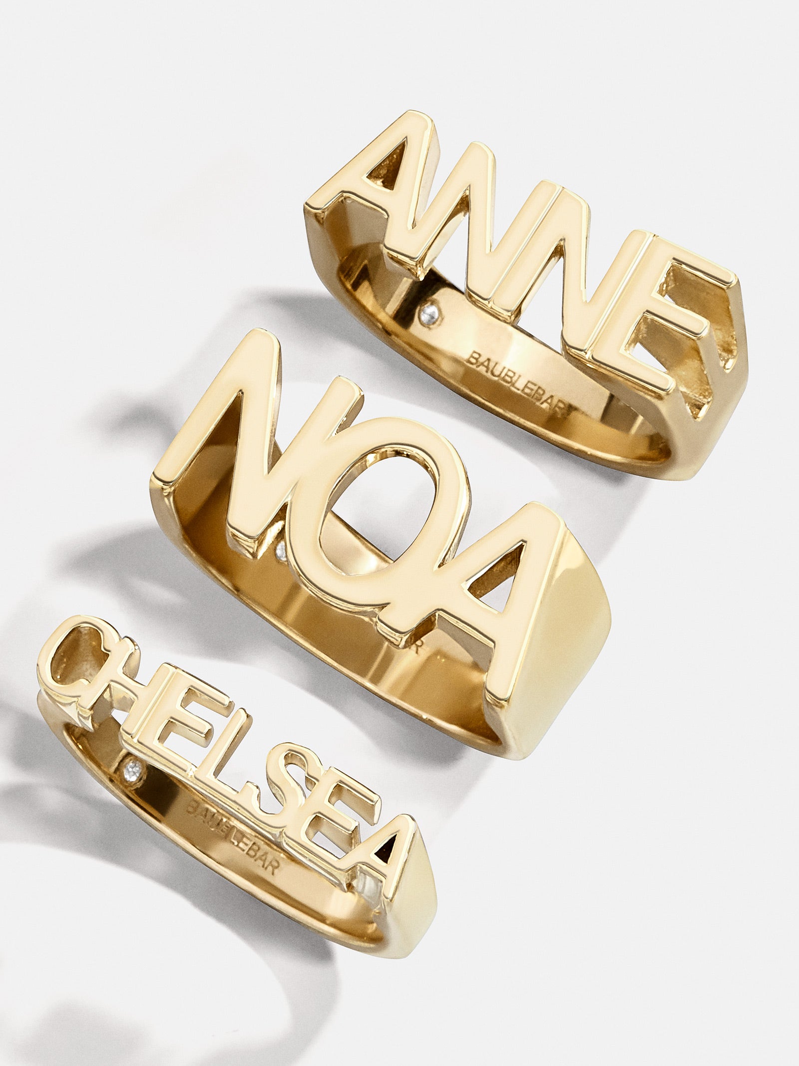 Premium 18K Gold Custom Nameplate Ring - Personalized Luxury