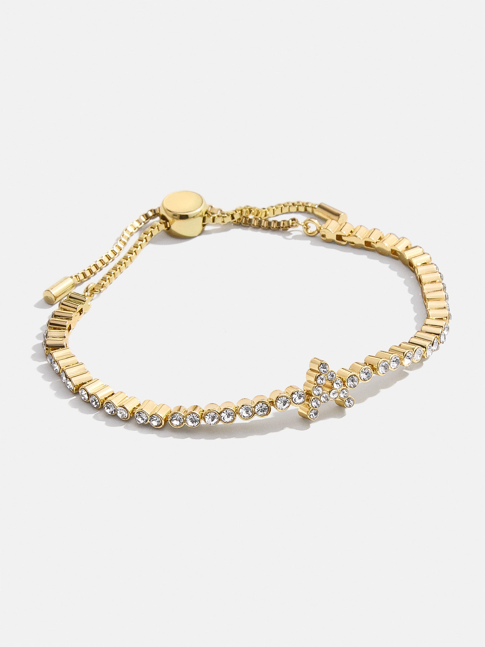 Premium Tennis Initial Bracelet - Gold & Pavé