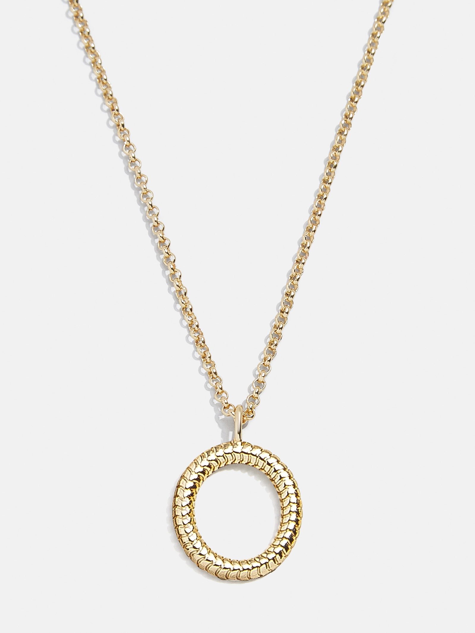 Premium Initial Necklace - Ribbed Textured Design