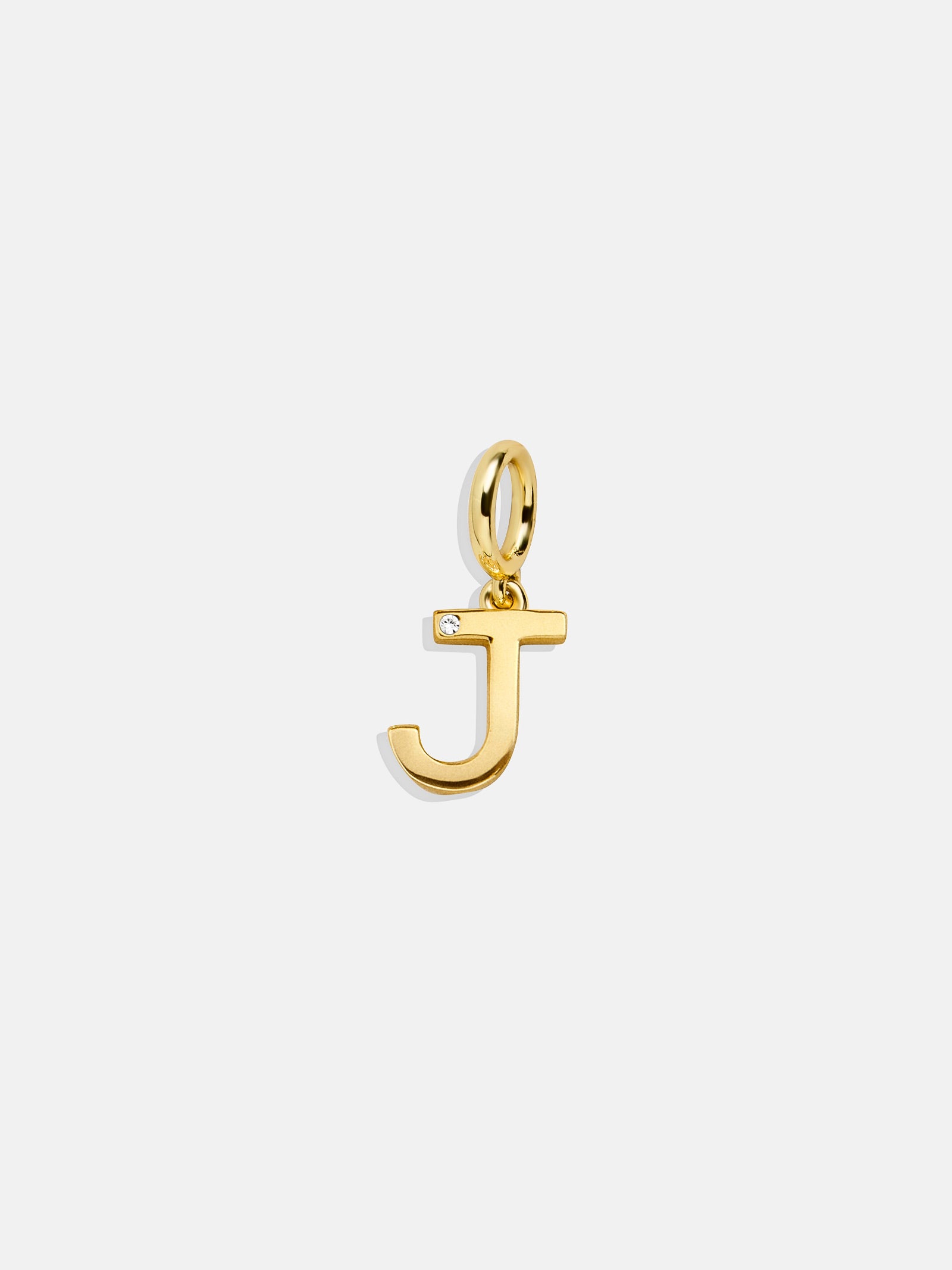 Premium Initial Cluster Charm Necklace - J