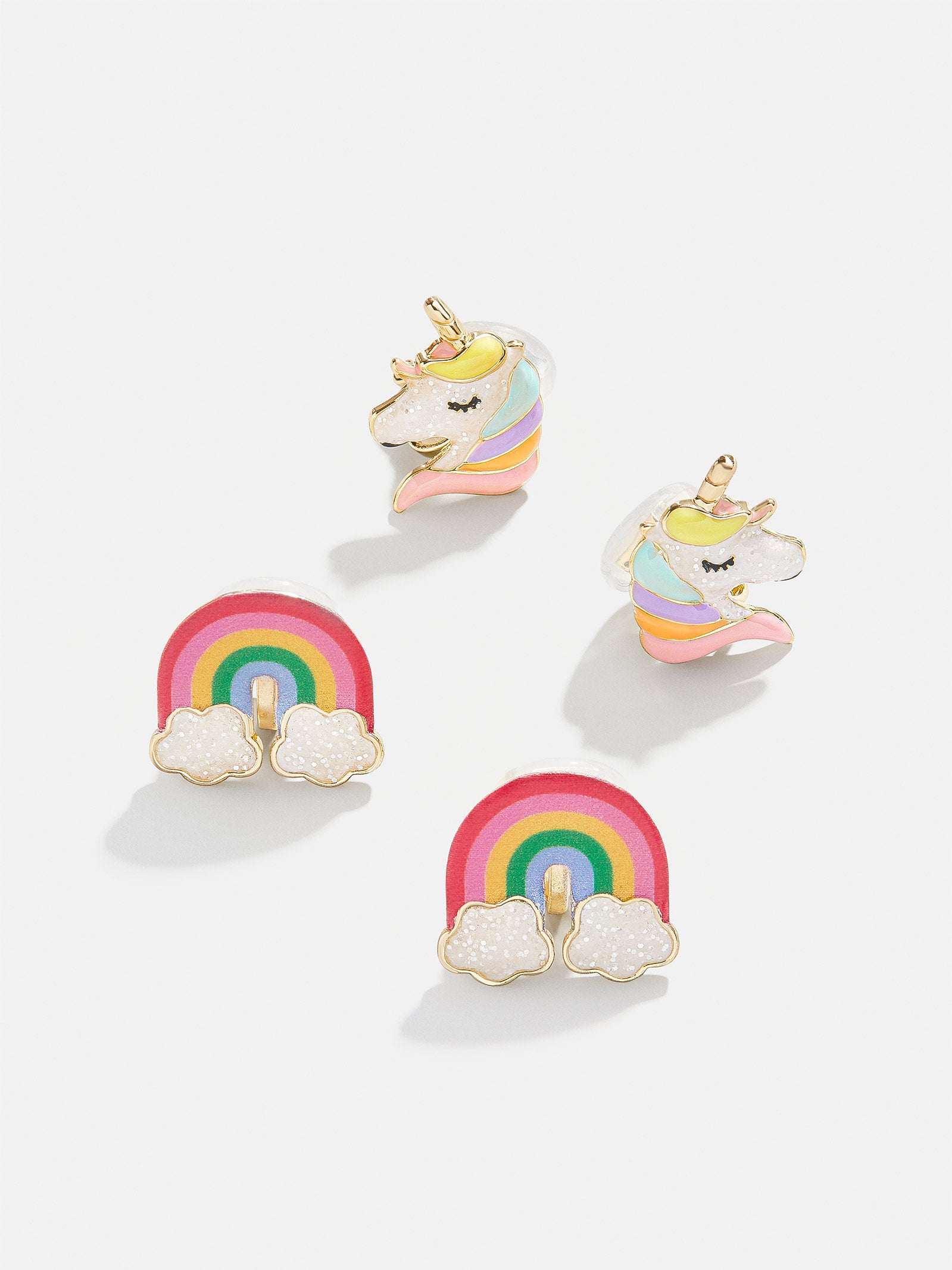 Ultimate Rainbows & Unicorns Kids' Earring Set - Premium Sparkle Collection