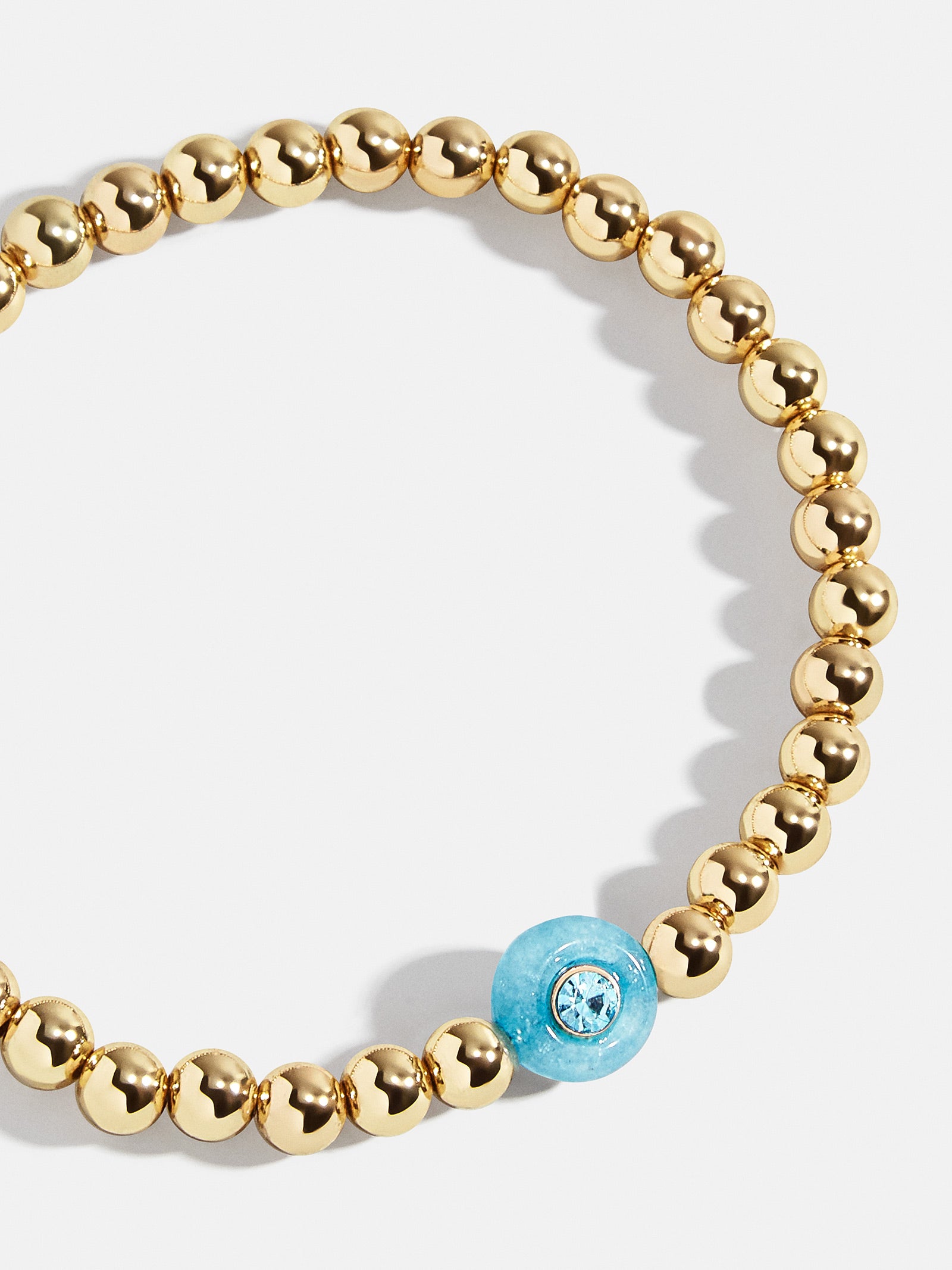 Premium Aquamarine Birthstone Pisa Bracelet - Timeless Elegance