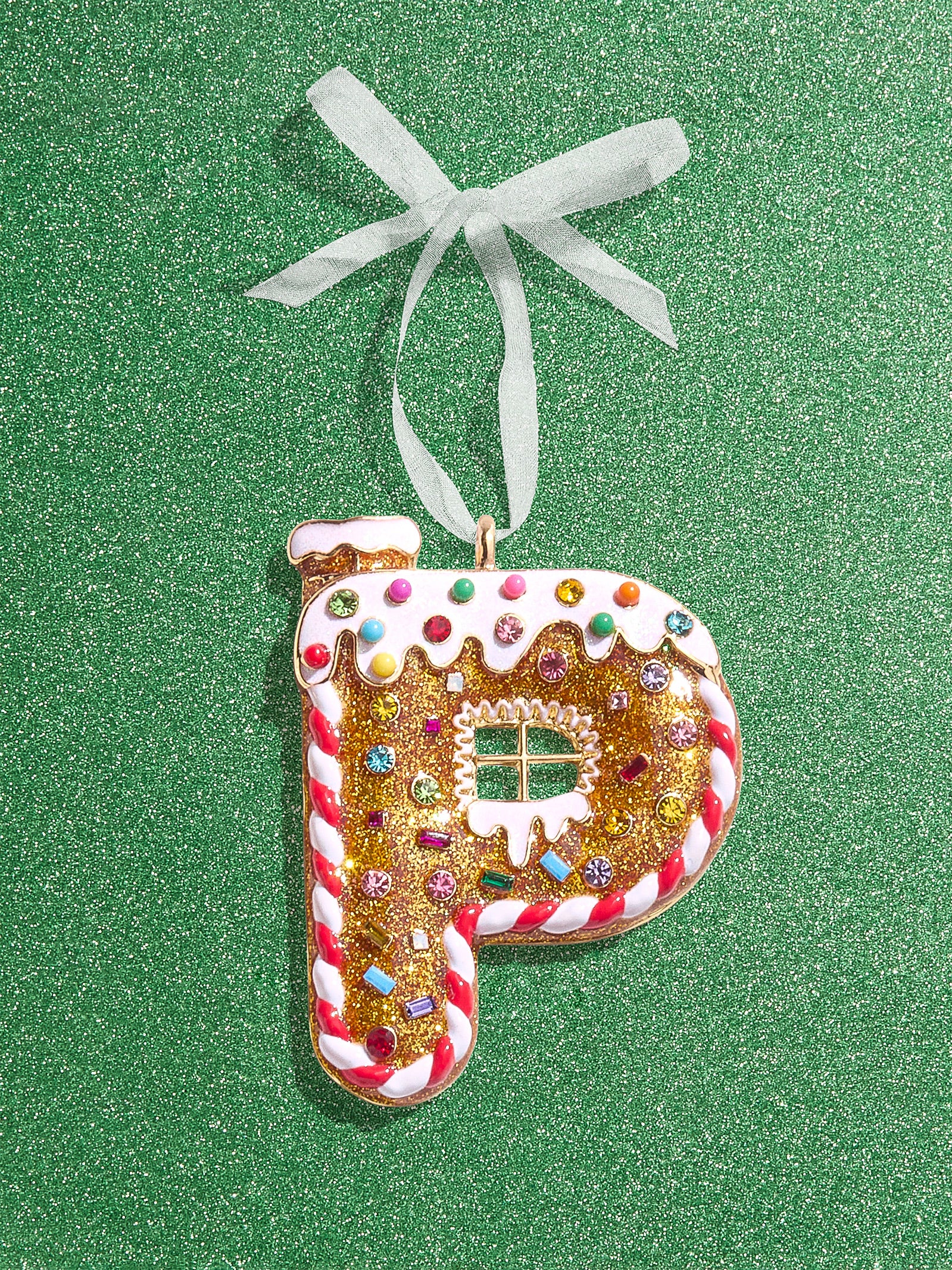 Premium Gingerbread Initial Ornament - Personalize Your Holiday Magic