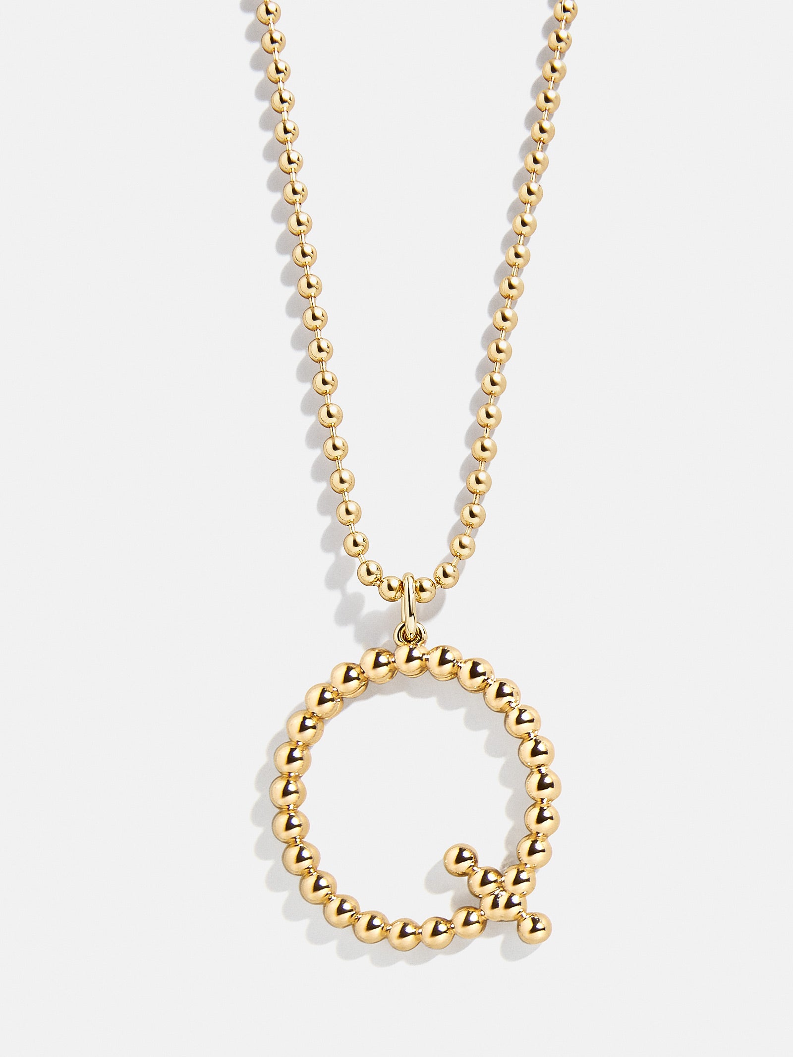 Ultimate Oversized Pisa Initial Necklace - Premium Gold