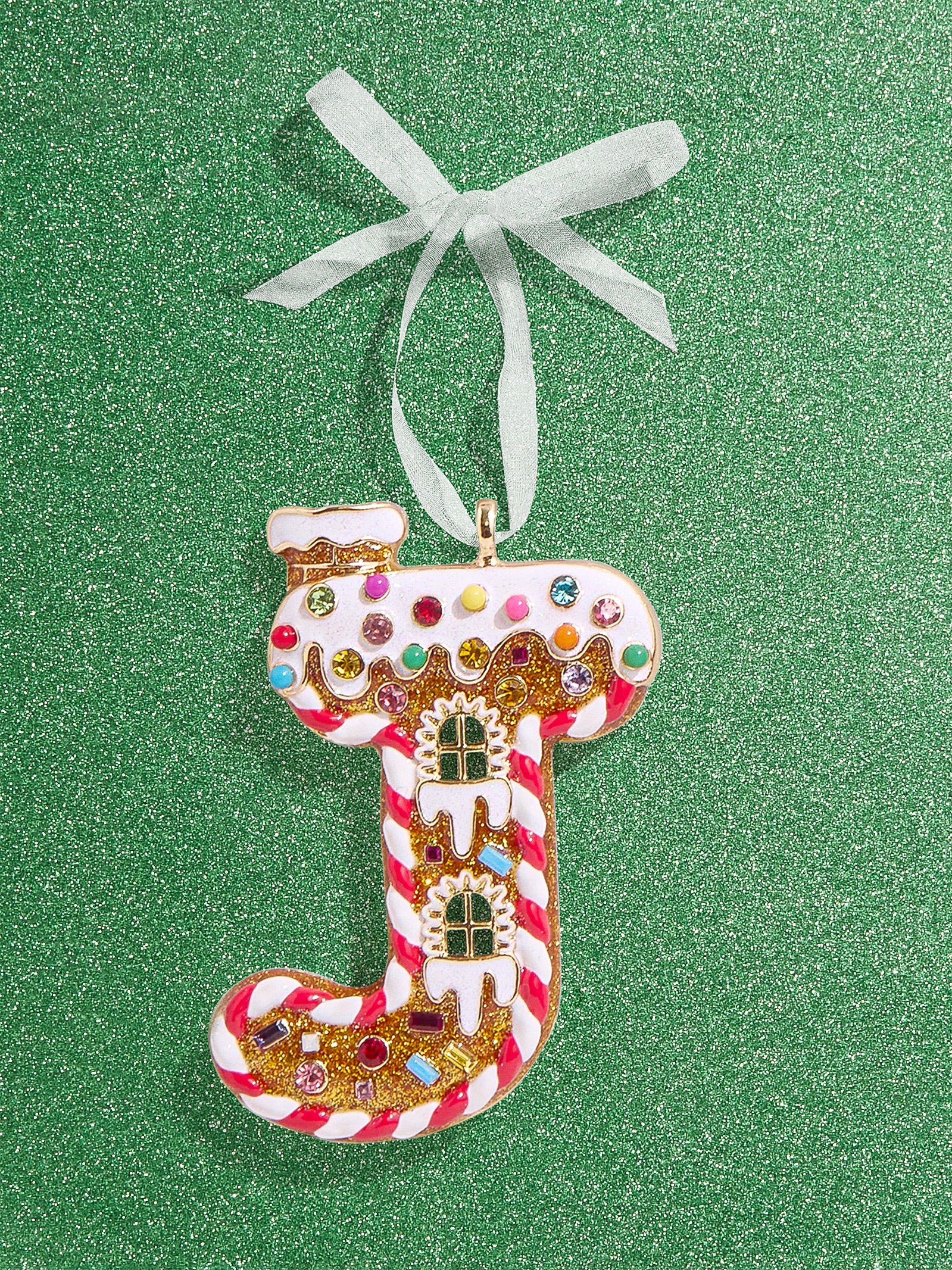 Premium Gingerbread Initial Ornament - Personalize Your Holiday Magic