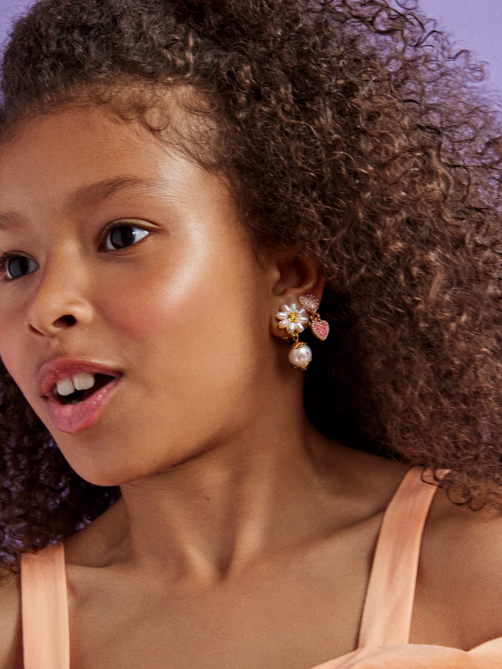 Premium Charley Kids' Clip-On Earring Set - White | Stylish & Safe for Kids