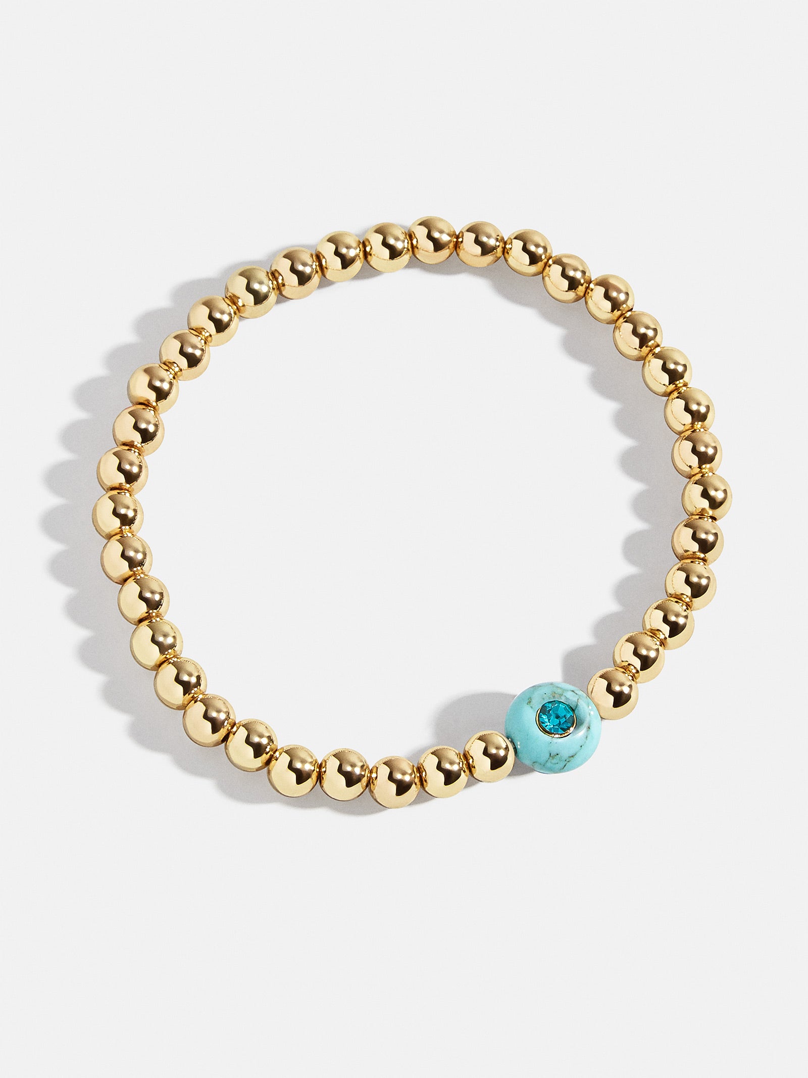 Premium Blue Zircon Birthstone Bracelet - Modern Pisa Style