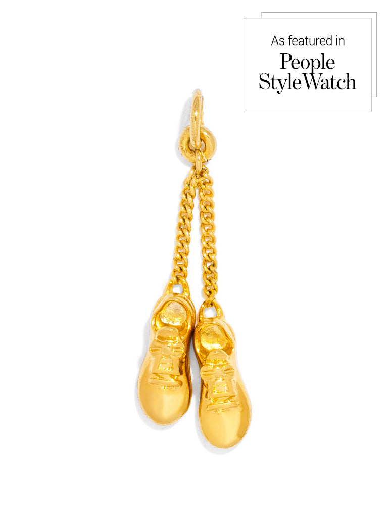 Premium Gold Tennis Shoes Charm - Style Upgrade