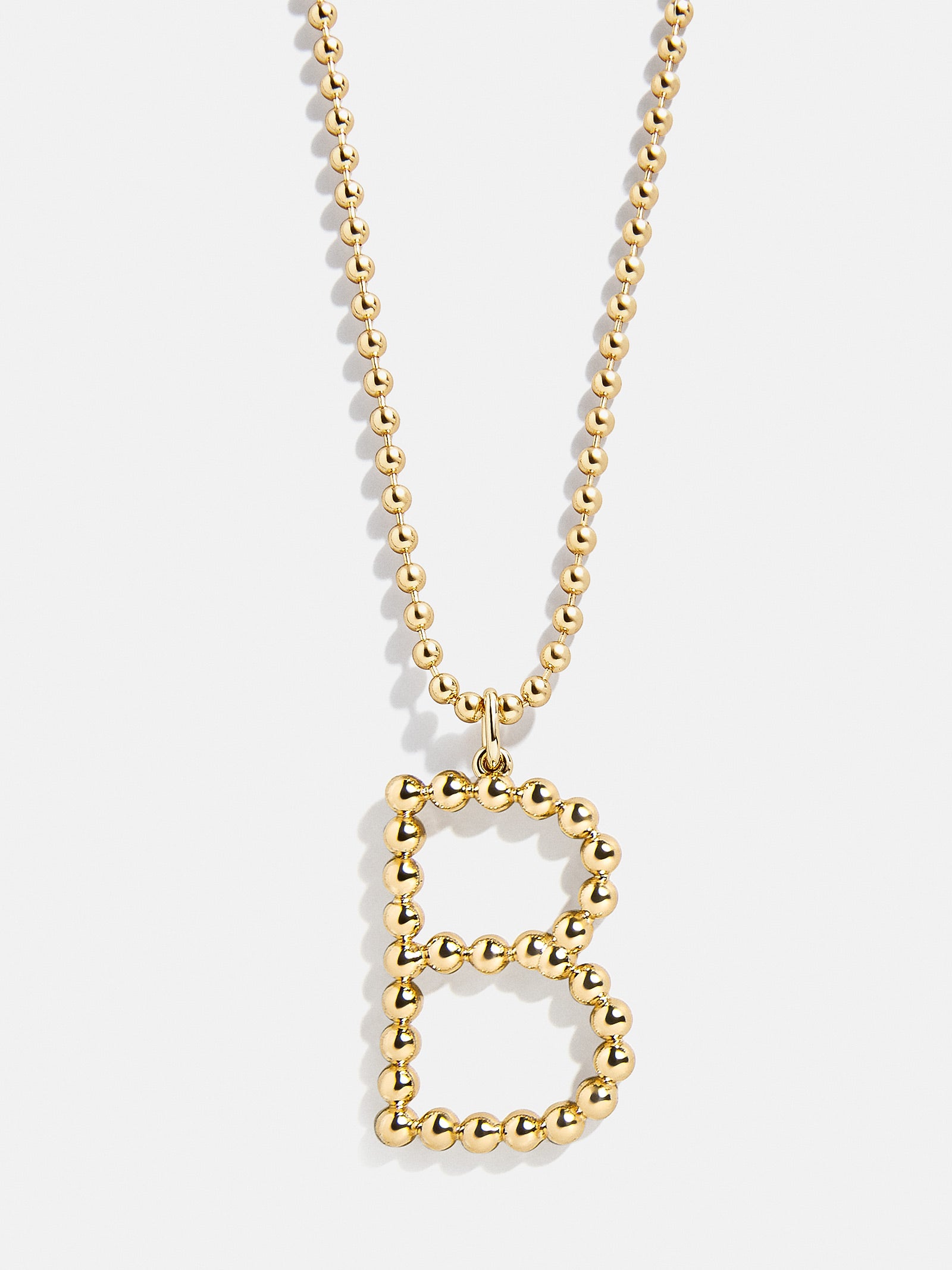 Ultimate Oversized Pisa Initial Necklace - Premium Gold