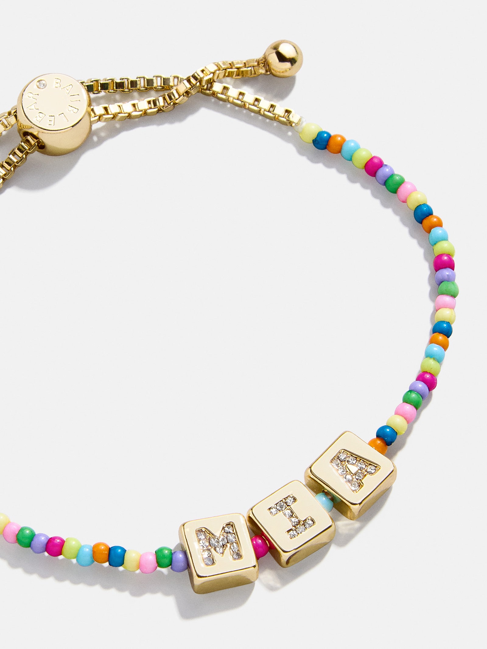 Ultimate Kids' Personalized Beaded Bracelet - Multi-Color Shimmer