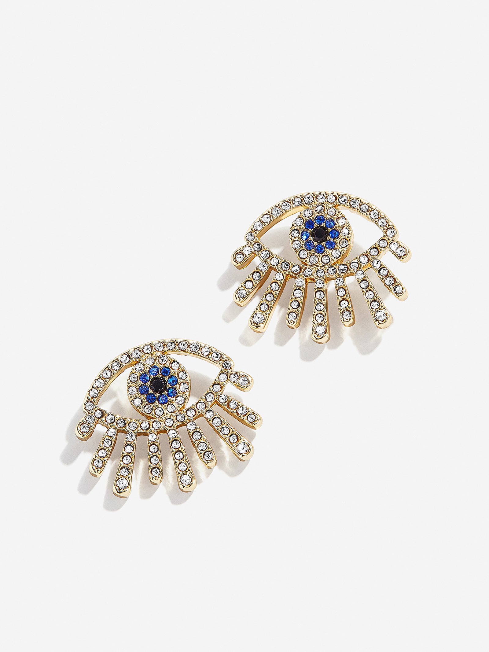 Premium Sohla Evil Eye Earrings - Gold/Pavé