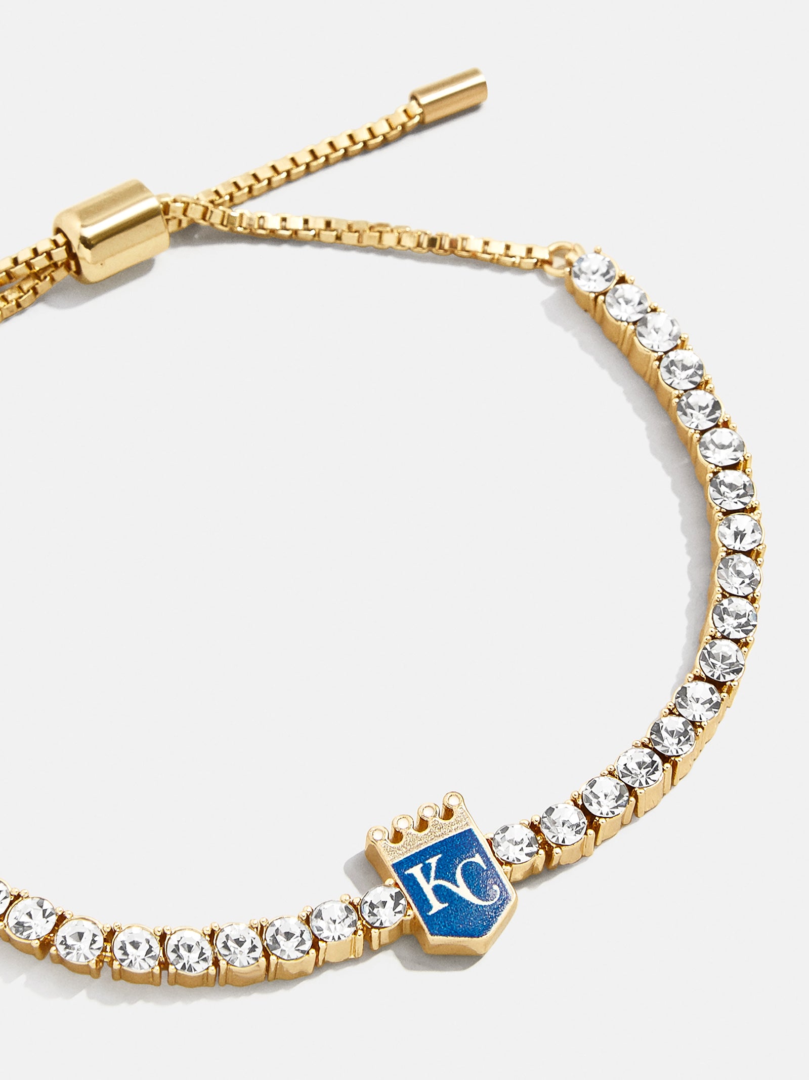 Premium MLB Kansas City Royals Gold Tennis Bracelet