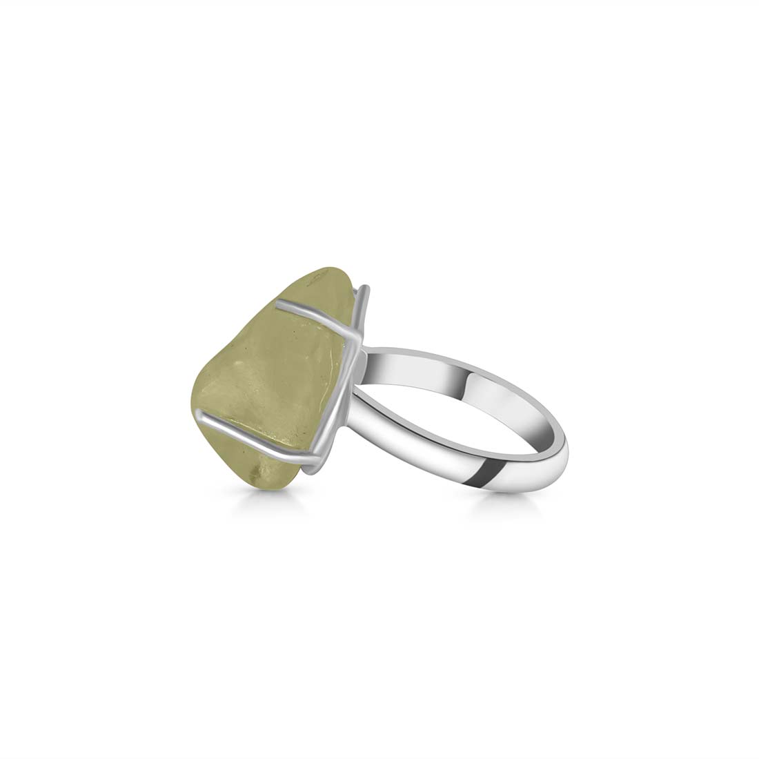 Premium Libyan Desert Glass Statement Ring - LDG-R-29