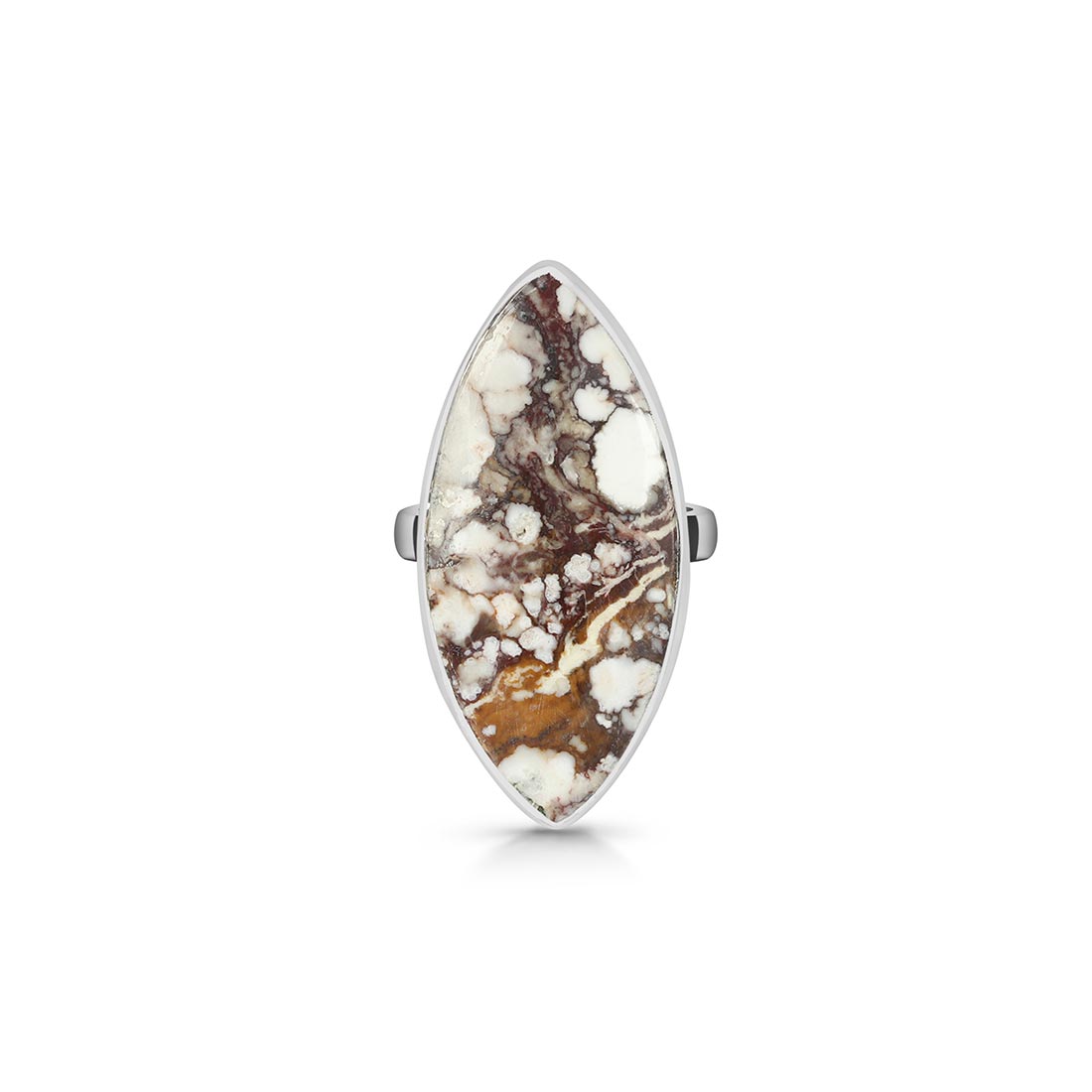 Premium Wild Horse Jasper Adjustable Ring - Elegant & Healing (WOJ-R-51)