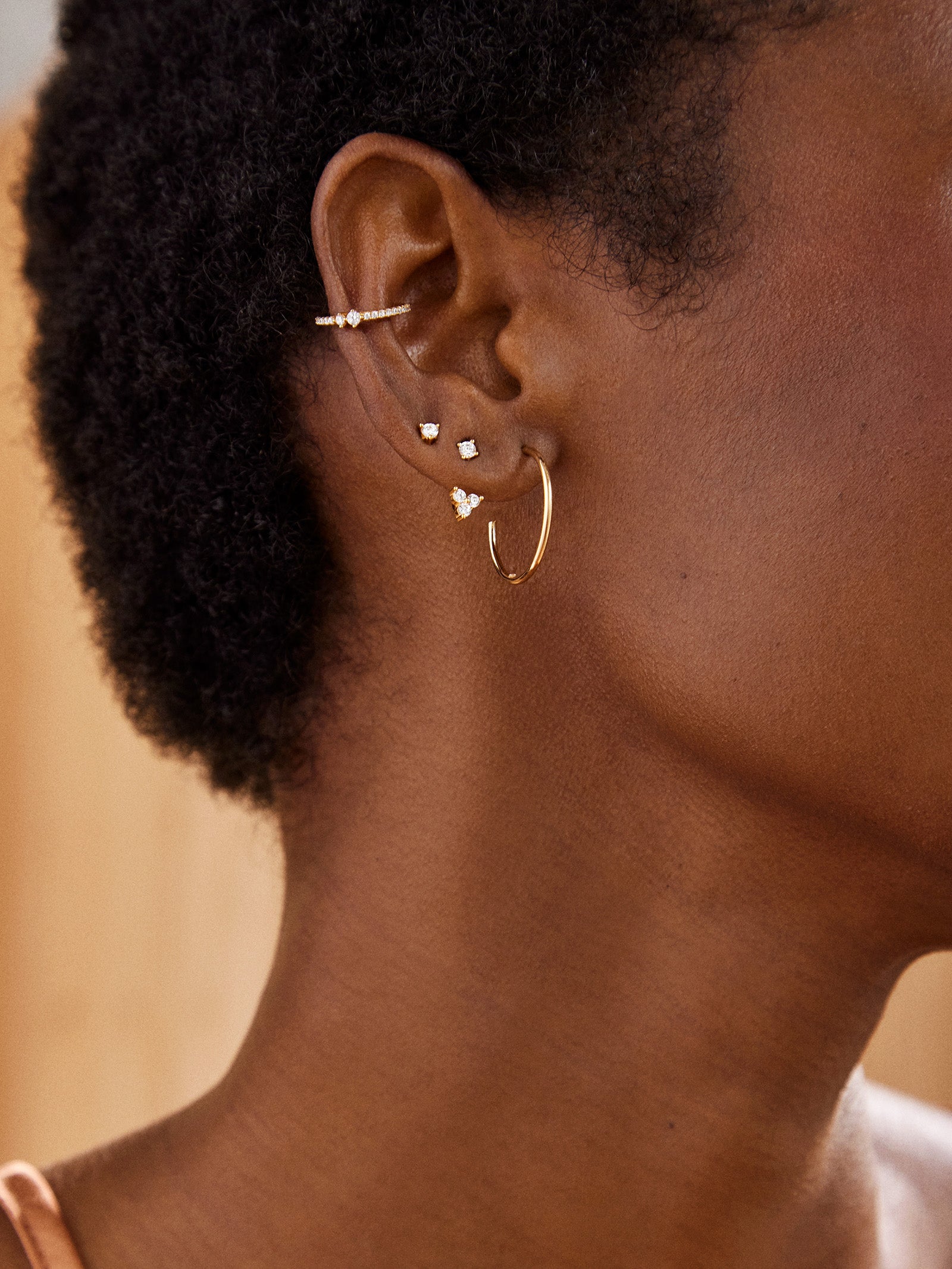 Premium Dalilah Hoop Earrings - 20MM Gold