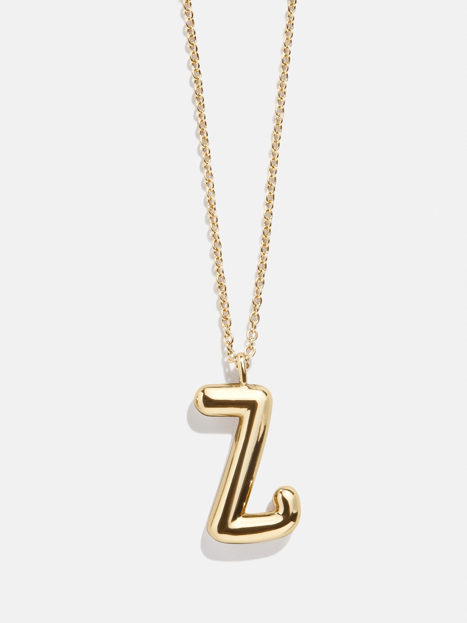 Premium 3D Bubble Script Initial Necklace - Modern Personalized Jewelry