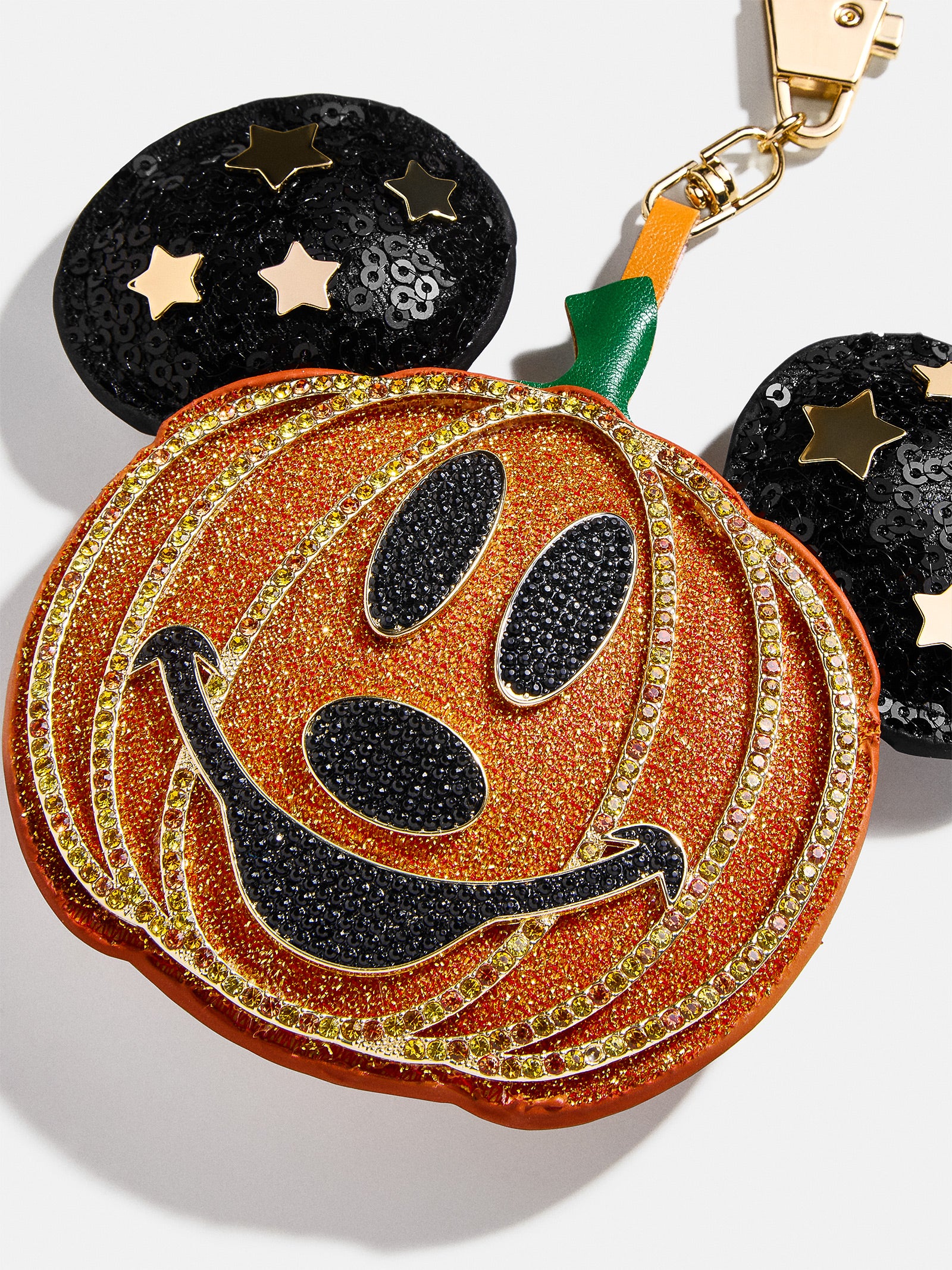 Premium Mickey Mouse Halloween Pumpkin Puff Bag Charm - Disney Magic Accessory