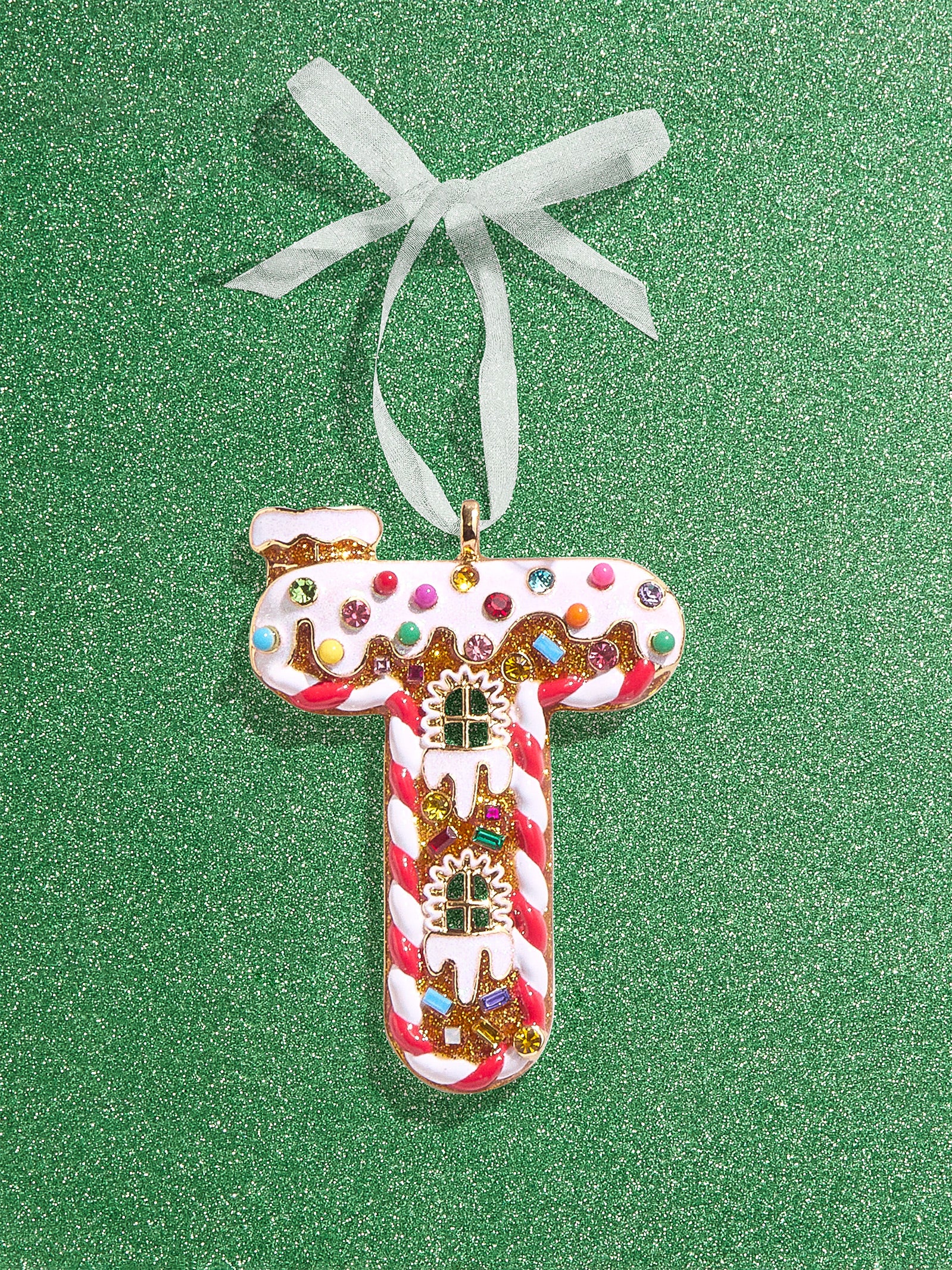 Premium Gingerbread Initial Ornament - Personalize Your Holiday Magic