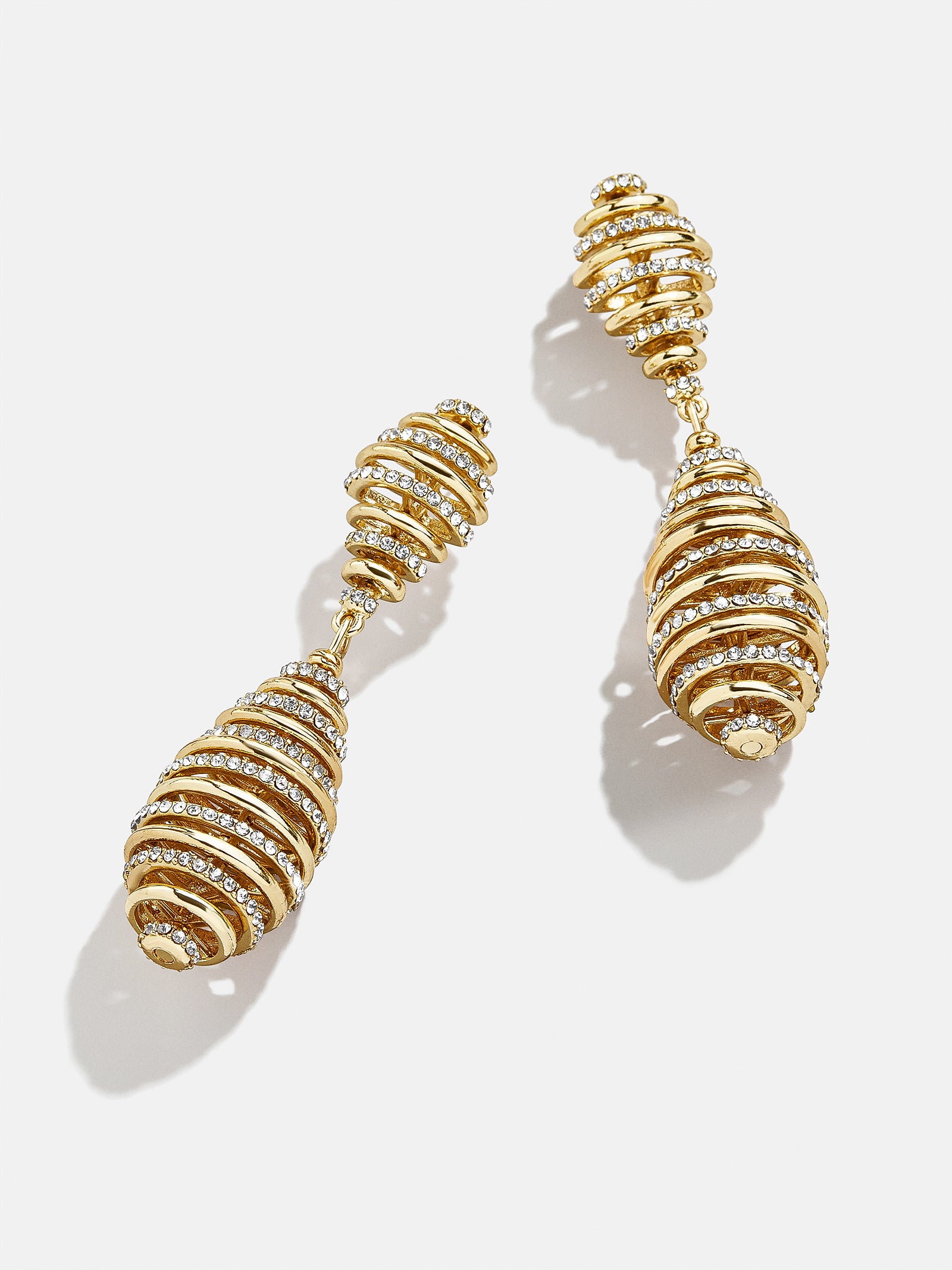 Premium Samantha Gold Pavé Earrings - Ultimate Glamour