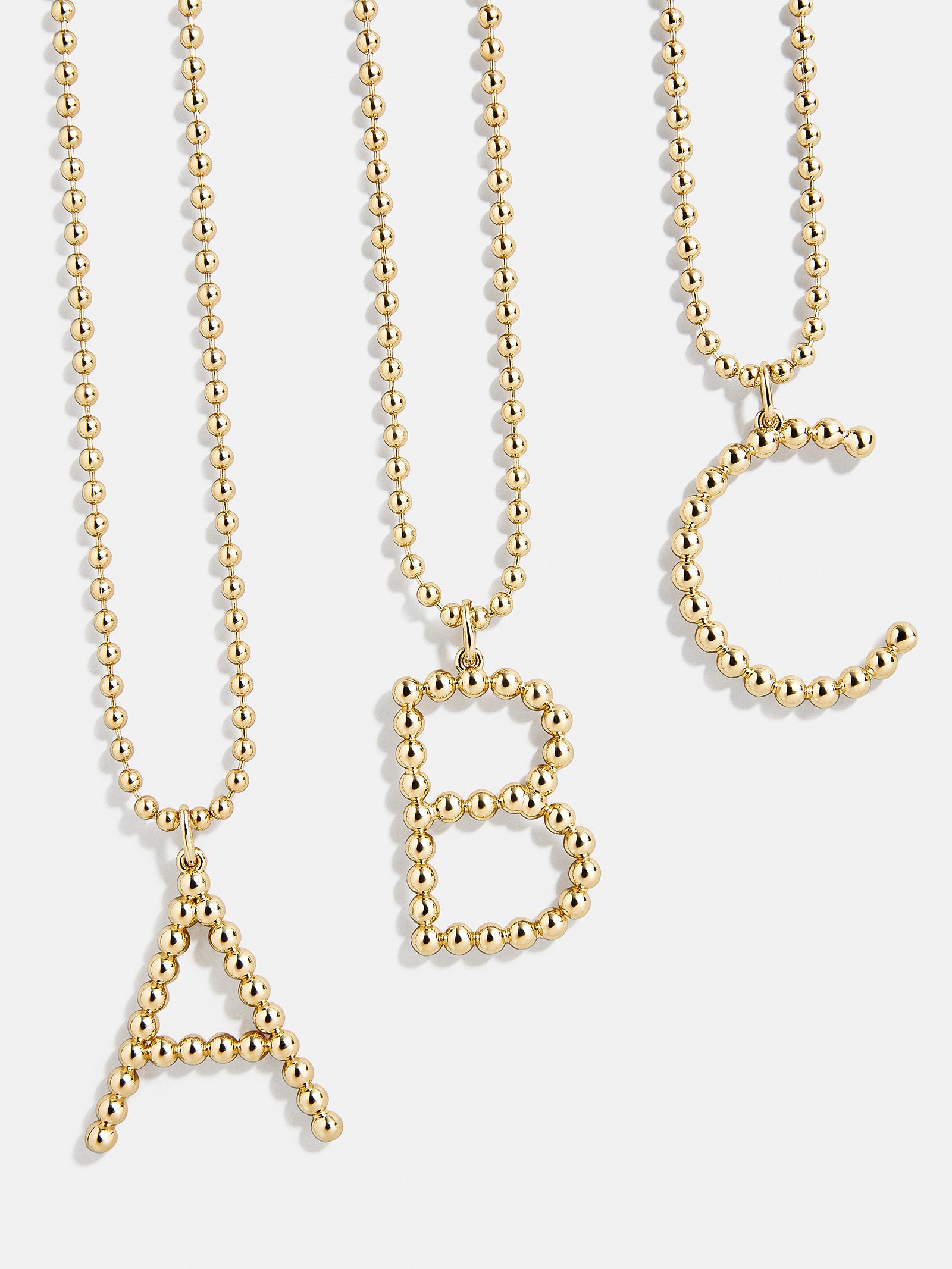 Ultimate Oversized Pisa Initial Necklace - Premium Gold