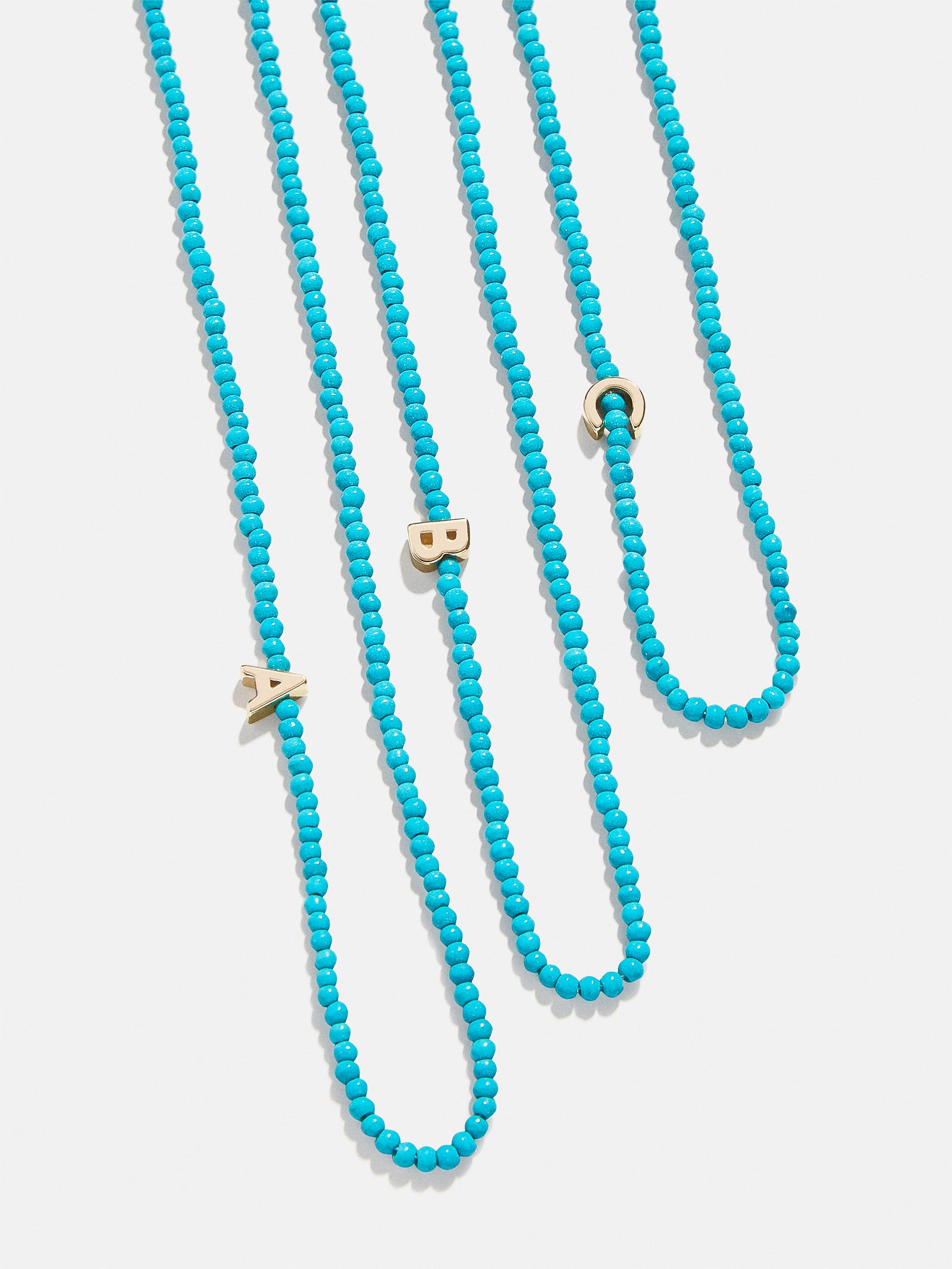 Premium Turquoise Initial Necklace - Personalized & Vibrant