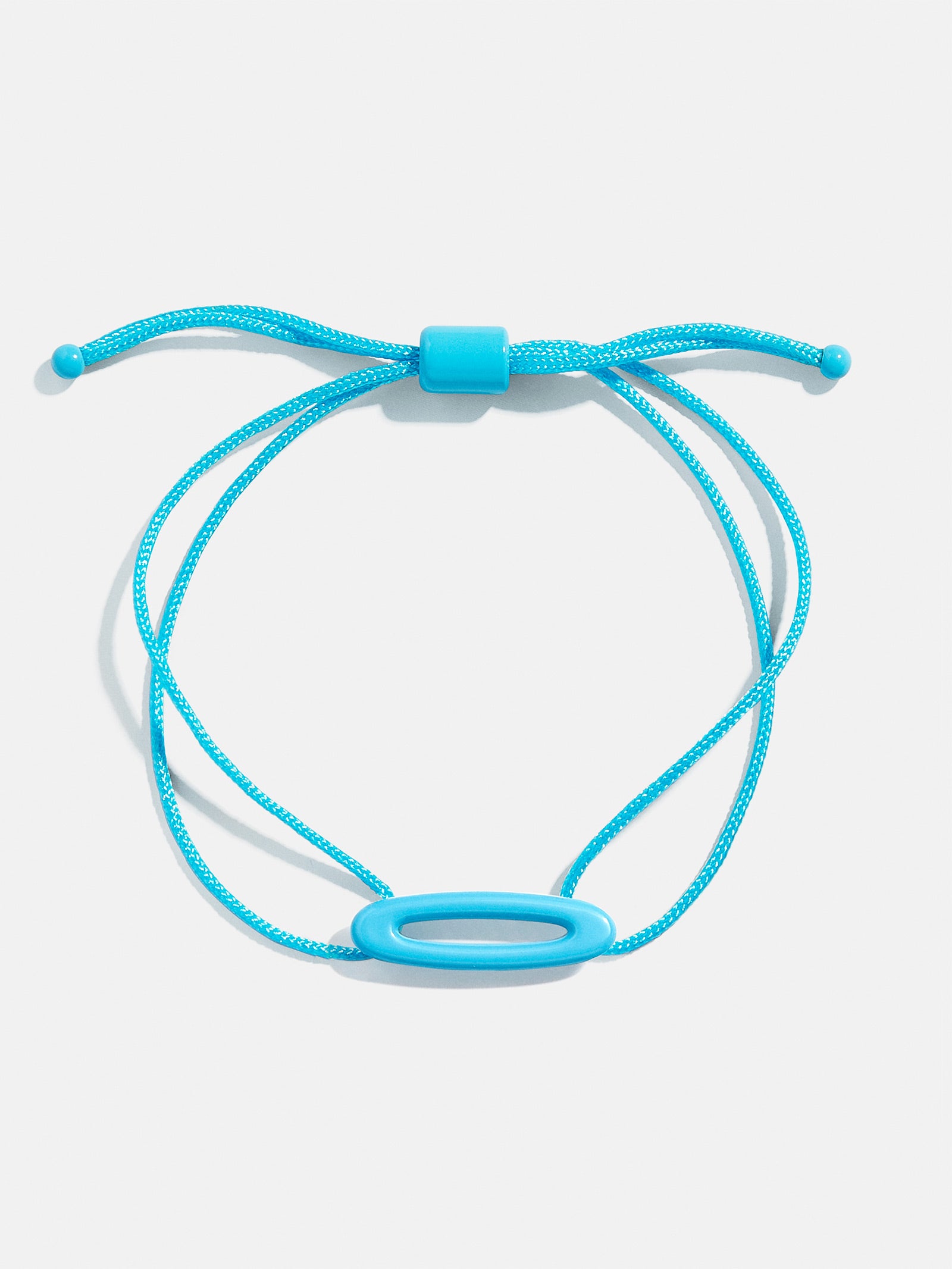 Premium Aqua East West Initial Cord Bracelet - Personalized Style