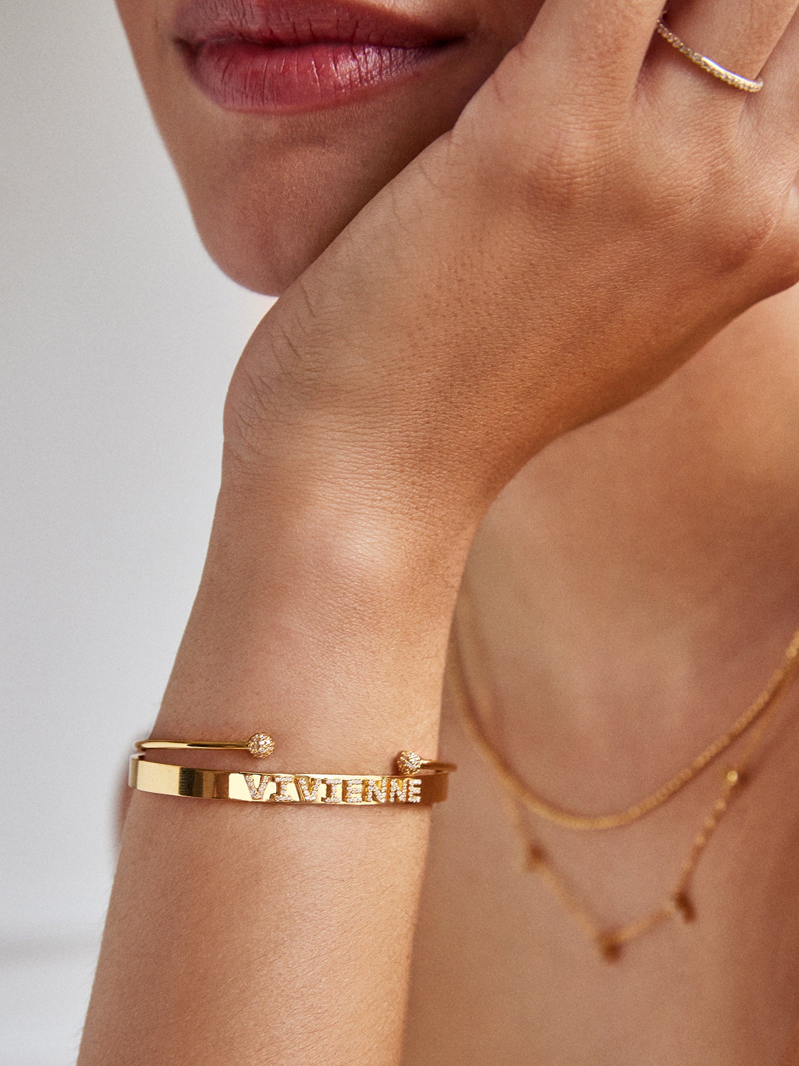 Premium 18K Gold Personalized Cuff Bracelet - Ultimate Custom Style